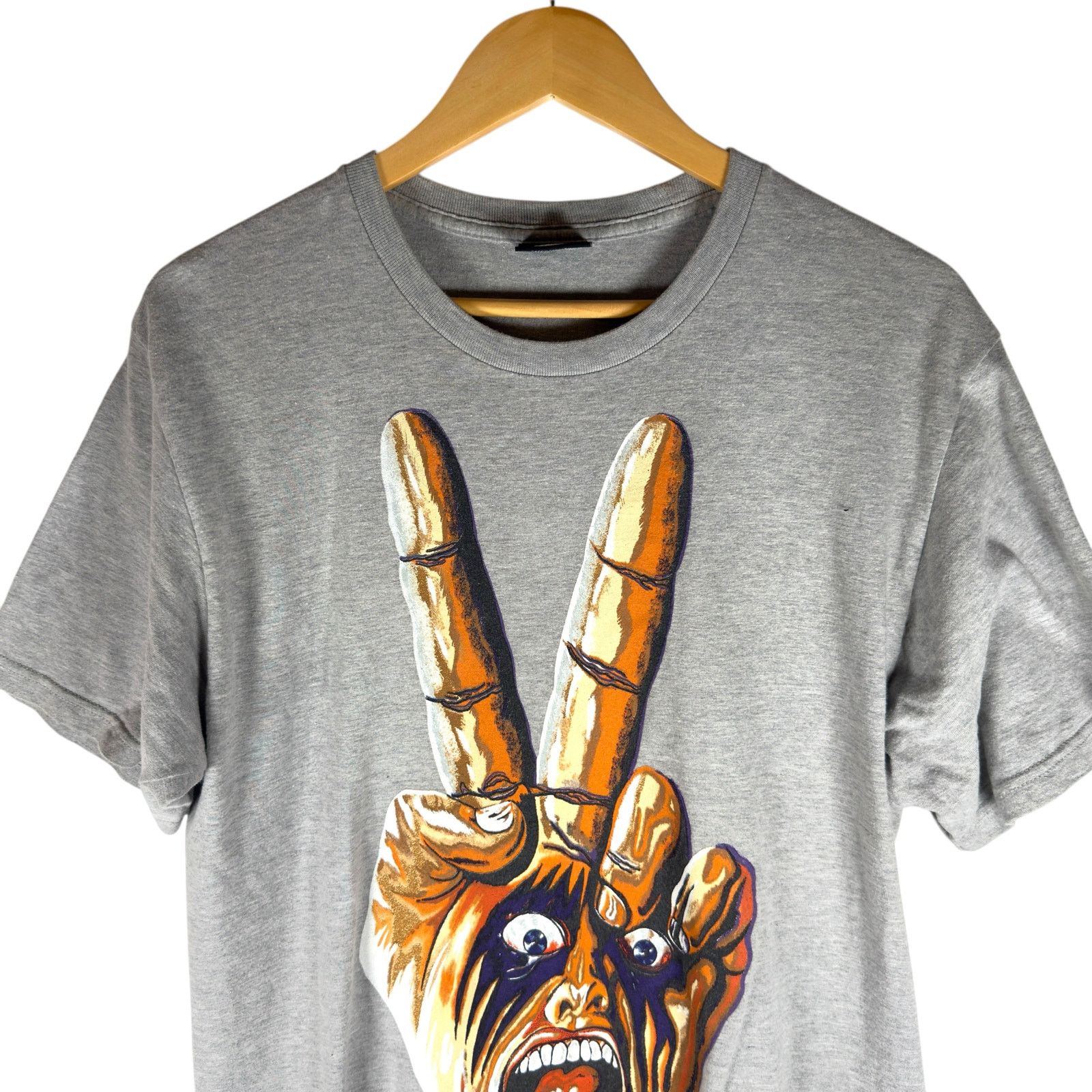 Stussy Stussy SS20 Peace Hand T-shirt Mens M - Designer Streetwear Size US M / EU 48-50 / 2 - 4 Thumbnail
