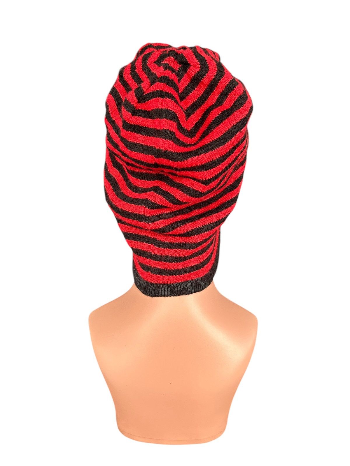 Japanese Brand × Kapital × Vintage Skull Stripe Grunge Punk Bondage Style big Beanie Hats Size ONE SIZE - 5 Thumbnail