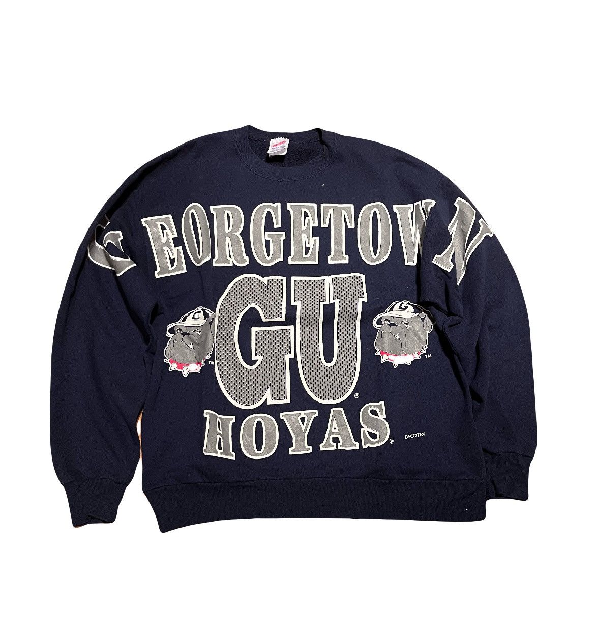 Vintage Vintage 90’s Georgetown Hoyas crewneck Size US L / EU 52-54 / 3 - 1 Thumbnail