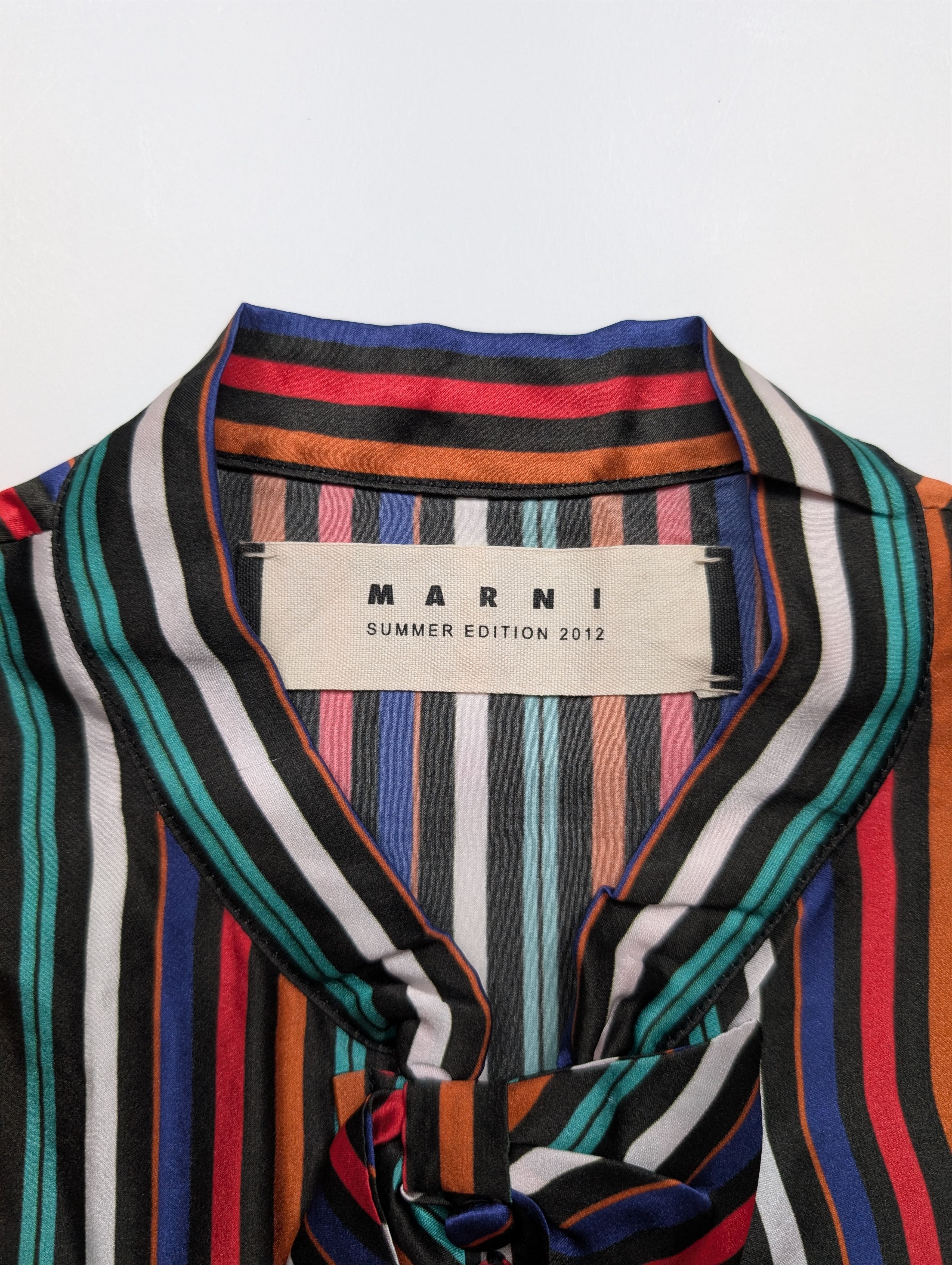 Marni Marni Striped Sleeveless Multicolor Top Size XS / US 0-2 / IT 36-38 - 4 Thumbnail
