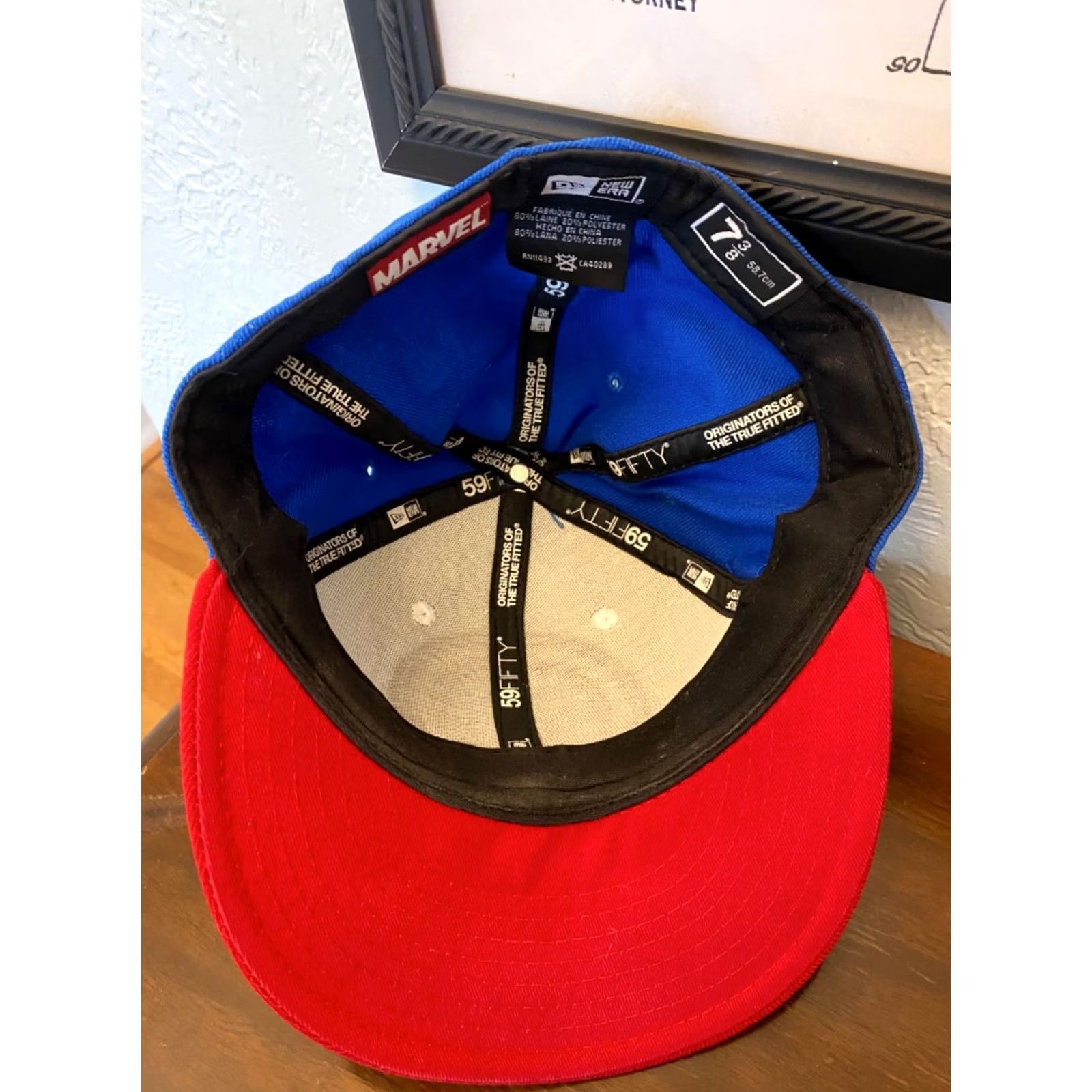 New Era New Era 59Fifty Mens Cap Marvel Captain America Red Blue 7 3/8 Fitted 5950 Hat Shirt? Size ONE SIZE - 3 Thumbnail