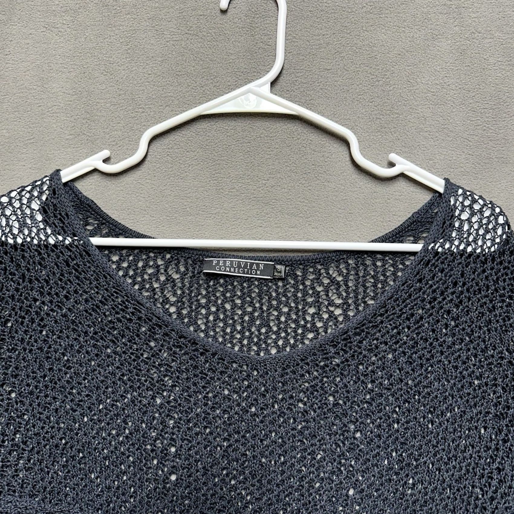 Vintage VINTAGE Peruvian Connection Tunic Top Womens Small Blue Pima Cotton Lightweight Sweater Size S / US 4 / IT 40 - 3 Thumbnail