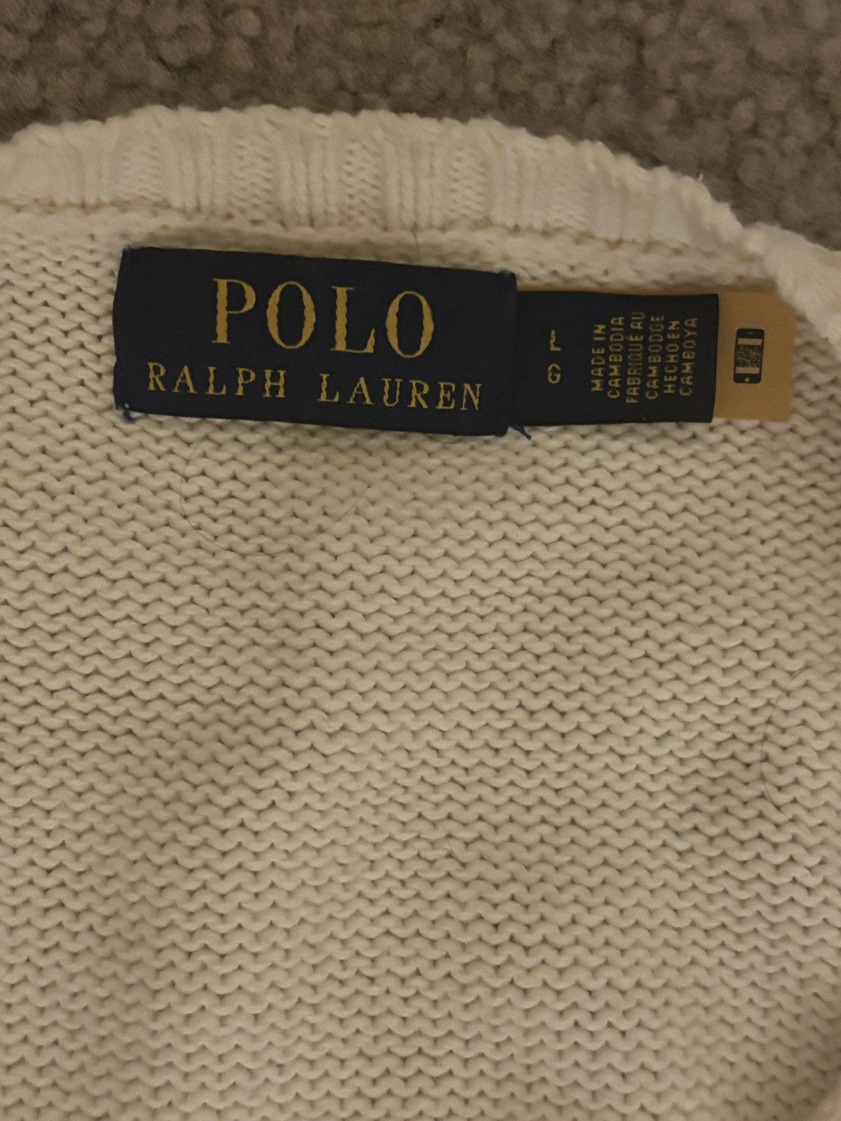 Ralph Lauren USA sweater cream