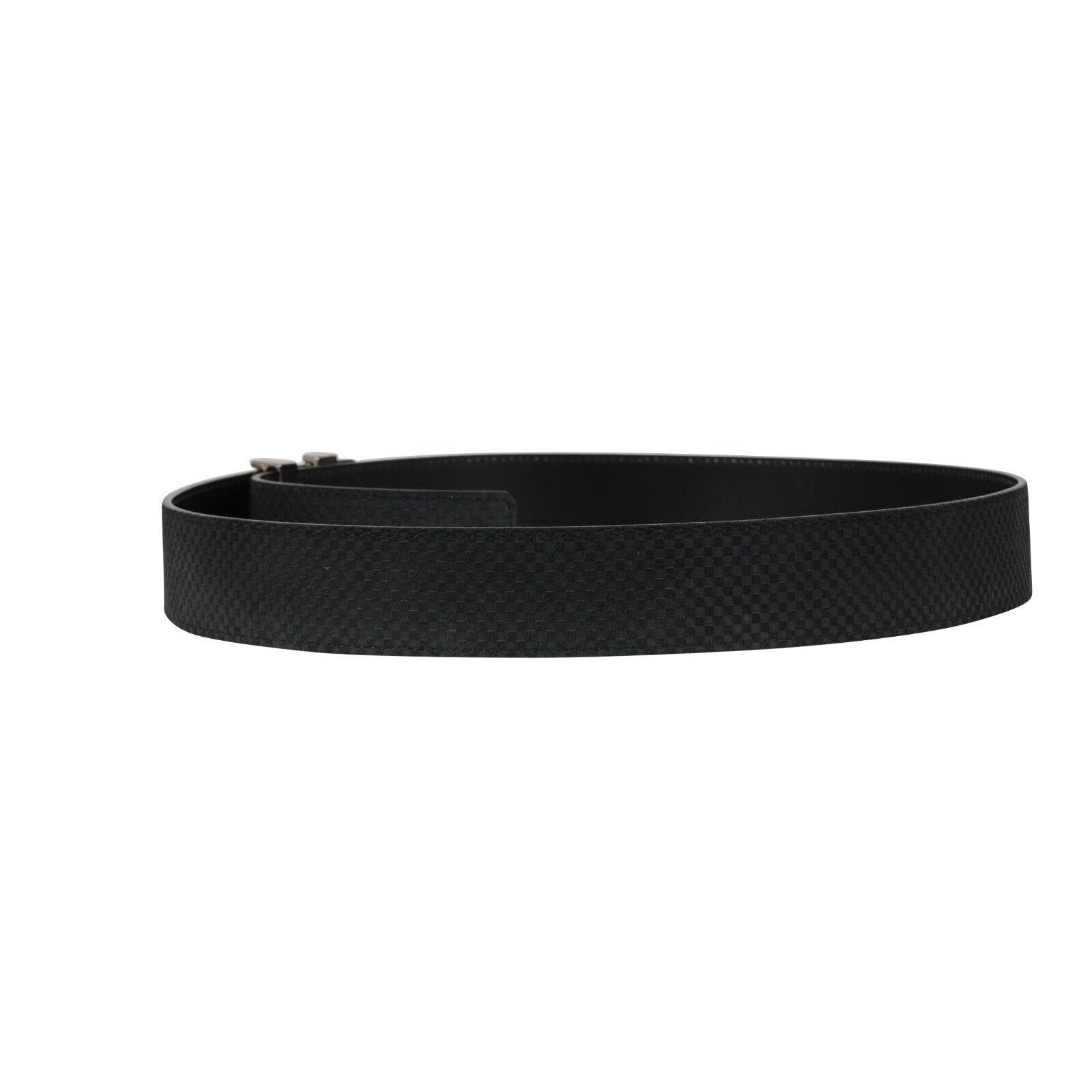 Louis Vuitton Mini Damier 40mm LV Initials Belt Blue Suede Size 40 - 5 Thumbnail