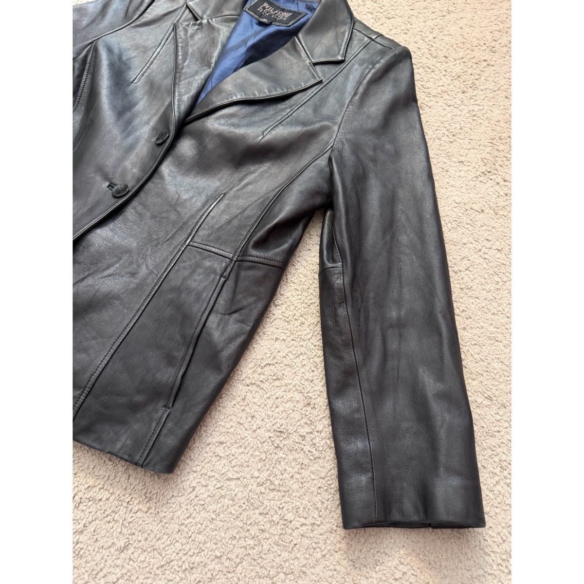 Wilsons Leather WILSONS PELLE STUDIO VINTAGE BLAZER LEATHER JACKET Size XL / US 12-14 / IT 48-50 - 9 Thumbnail