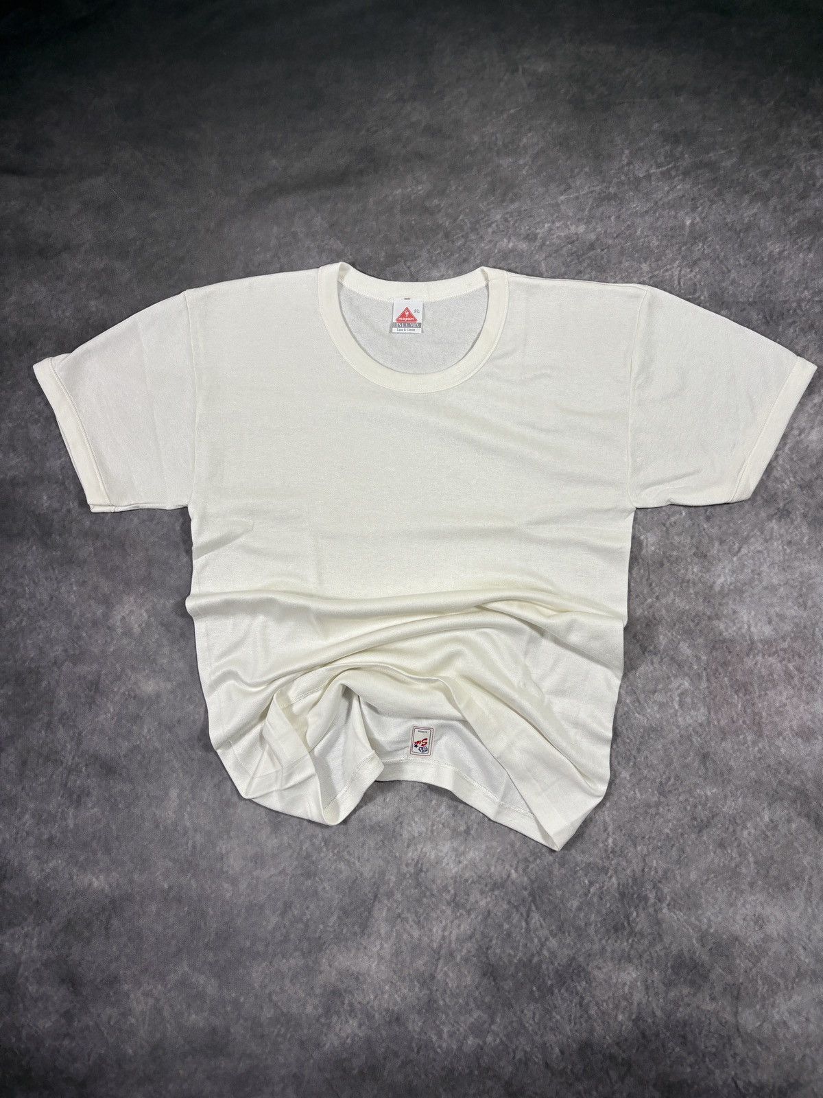Vintage Italian Double Layer Knit T-Shirt Vintage Undershirt Thermal Size US L / EU 52-54 / 3 - 3 Thumbnail