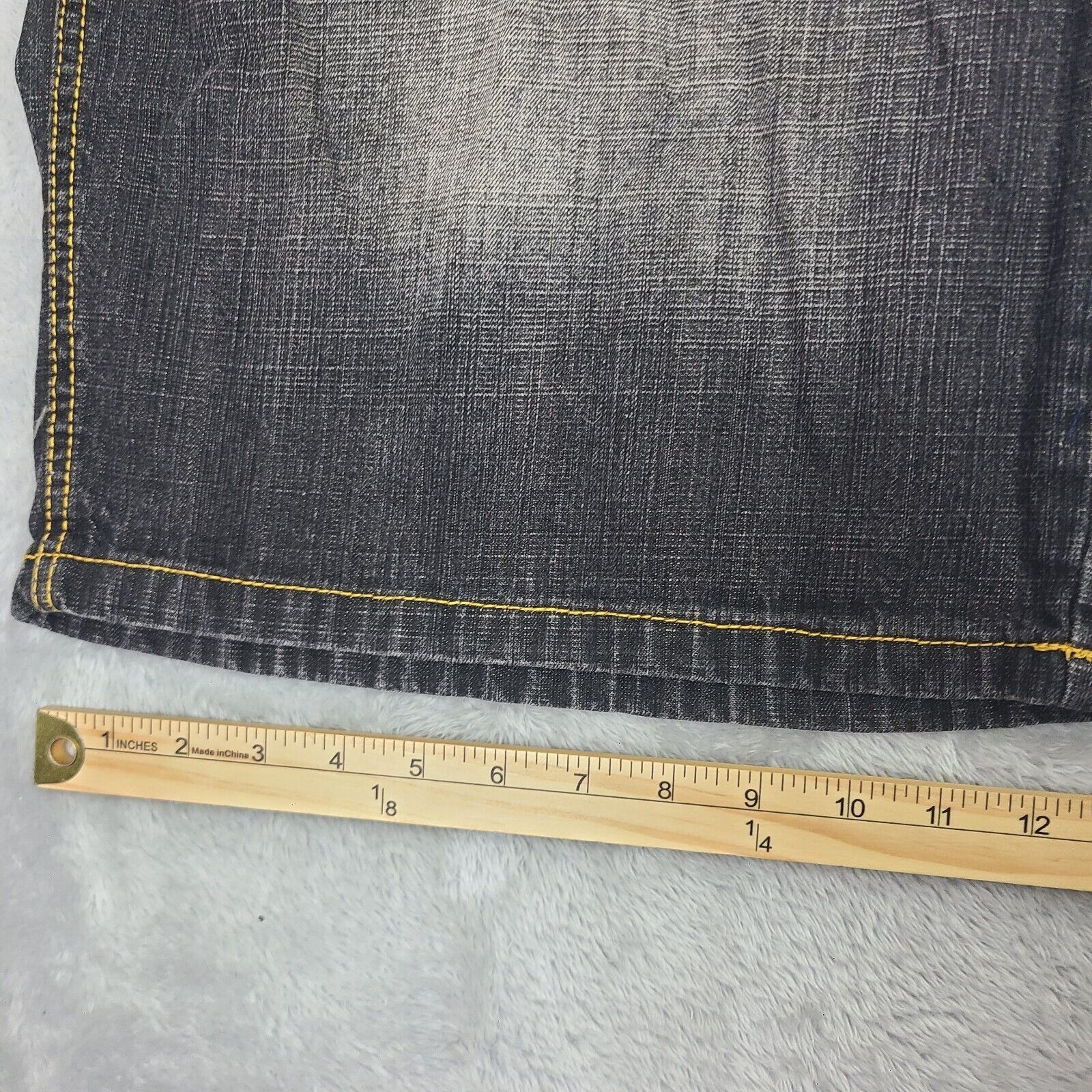 Vintage VTG Five Jungle Mens Y2K Baggy Loose Jean Shorts Black Hip Size US 38 / EU 54 - 9 Thumbnail