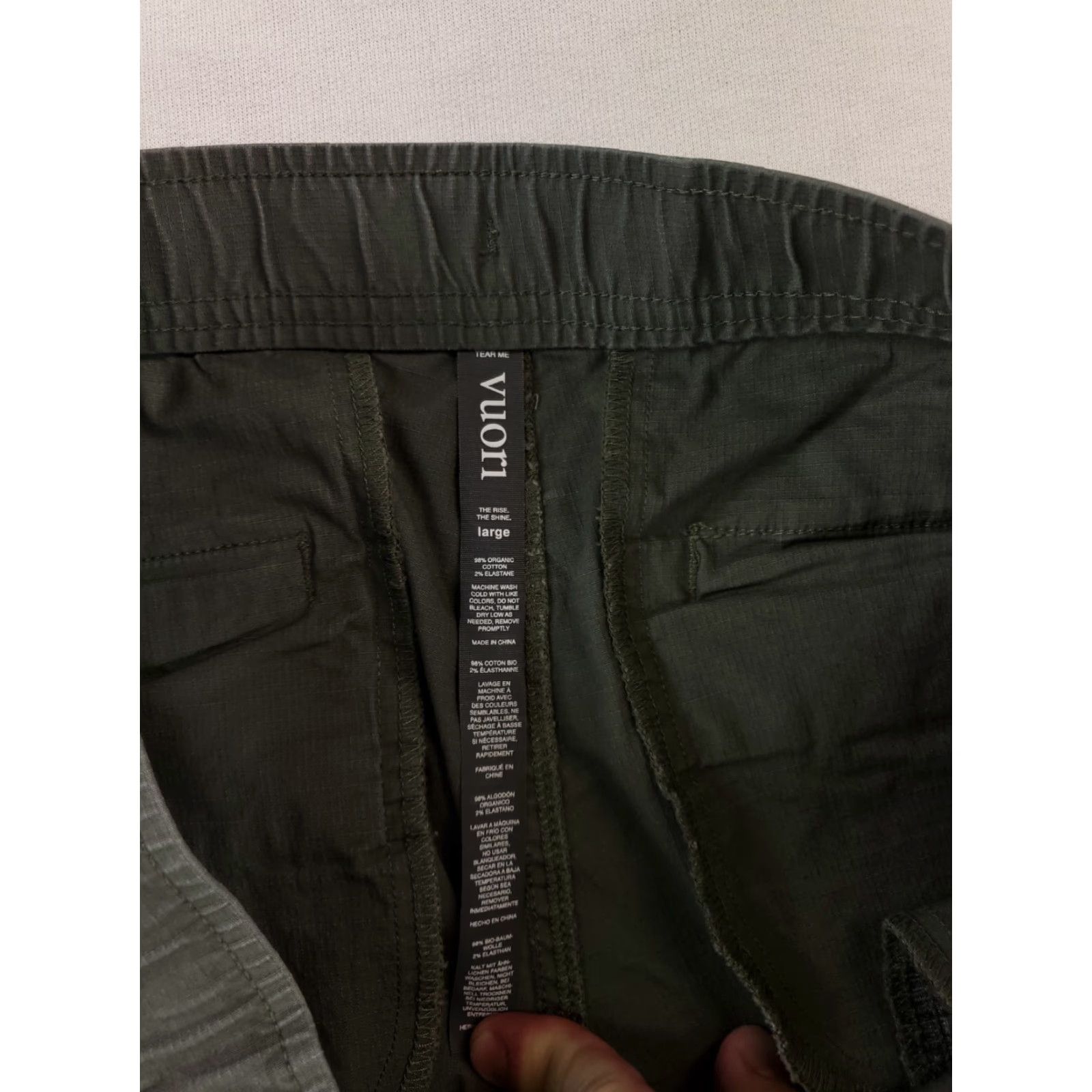 Vuori Vuori Joggers Pants Dark Gray Ripstop Elastic Stretch Womens L 34x28 Size 36" / US 14 / IT 50 - 2 Thumbnail