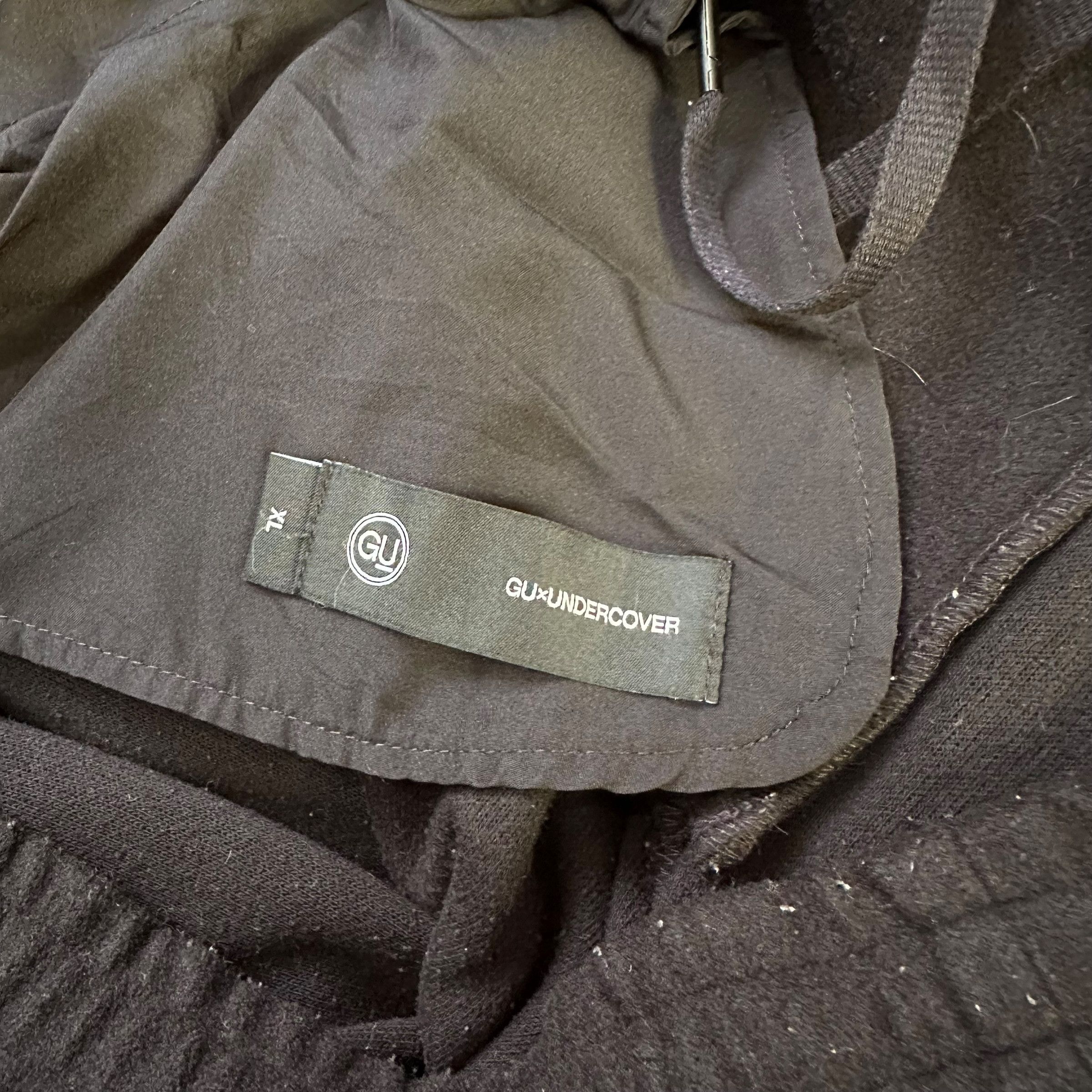 GU × Undercover GU X UNDERCOVER Black Polyester Pant Elastic Waist #A61-1412 Size 39" - 6 Thumbnail