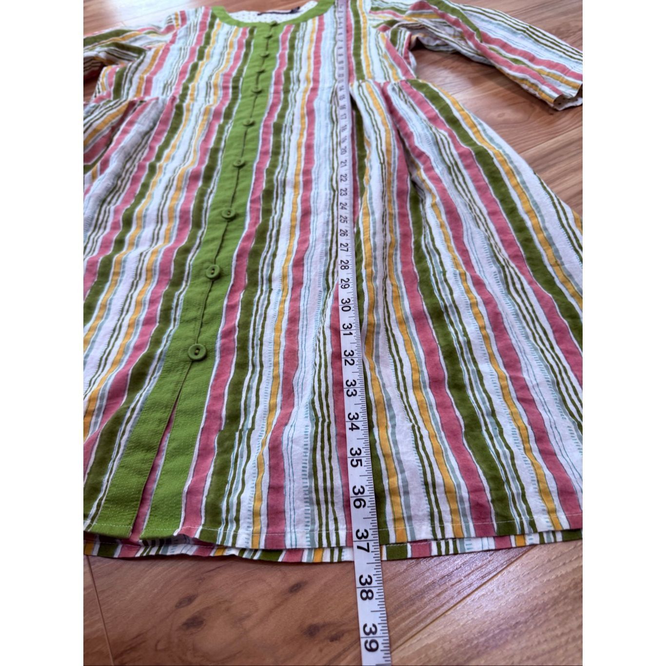 Guru Gudrun Sjoden Cotton Multicolor Striped button front Lagenlo Size S / US 4 / IT 40 - 8 Thumbnail