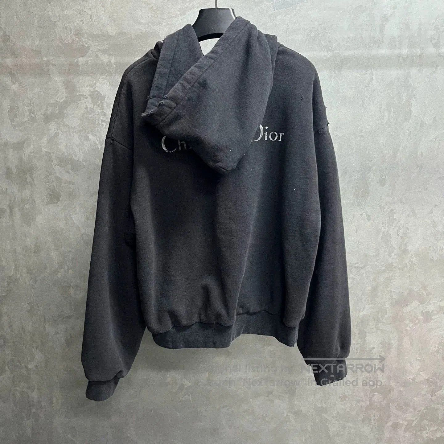 Dior dior logo print hooded sweatshirt in black. Size US L / EU 52-54 / 3 - 5 Thumbnail