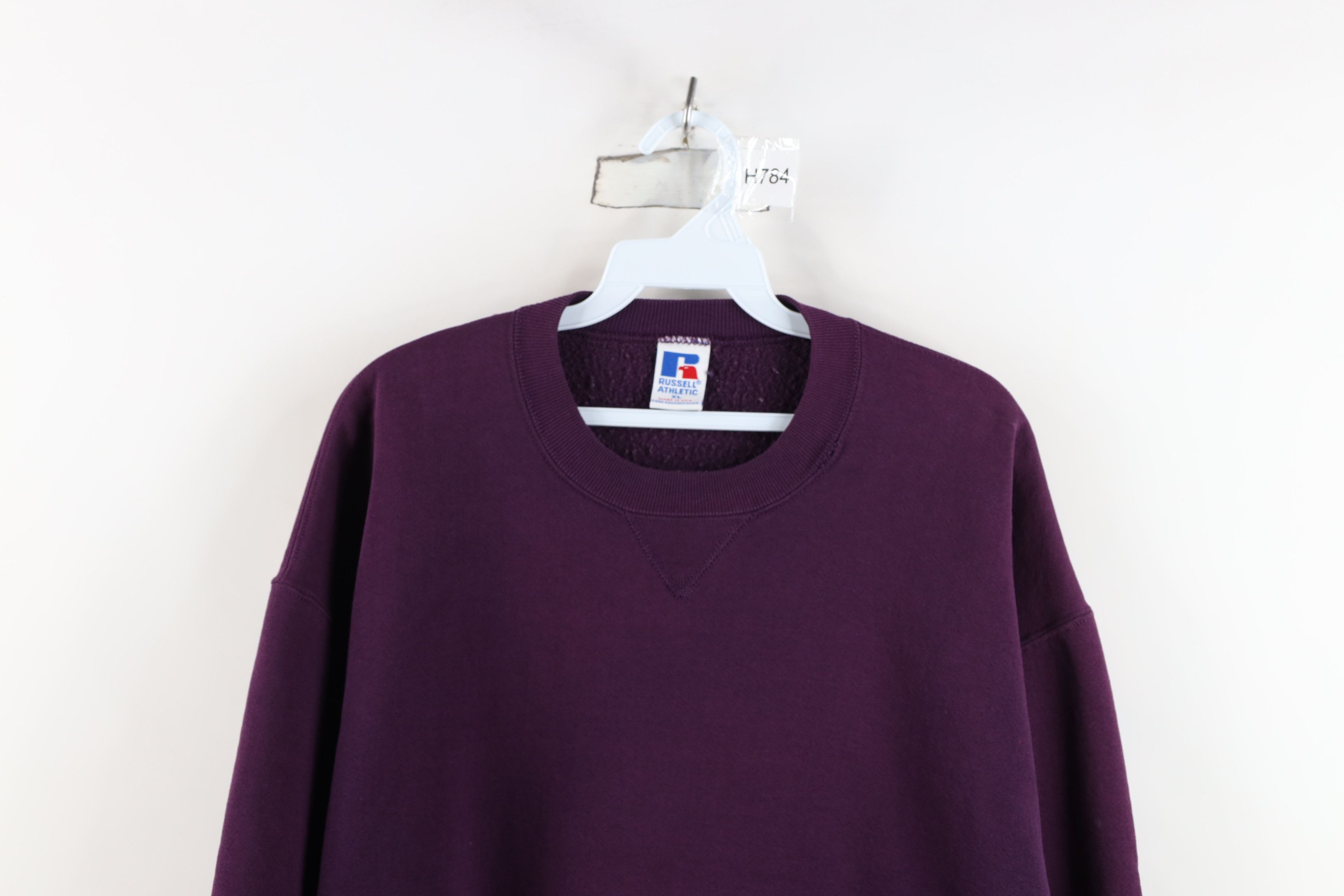 Russell Athletic Vintage 90s Russell Athletic Crewneck Sweatshirt Purple USA Size US XL / EU 56 / 4 - 2 Thumbnail