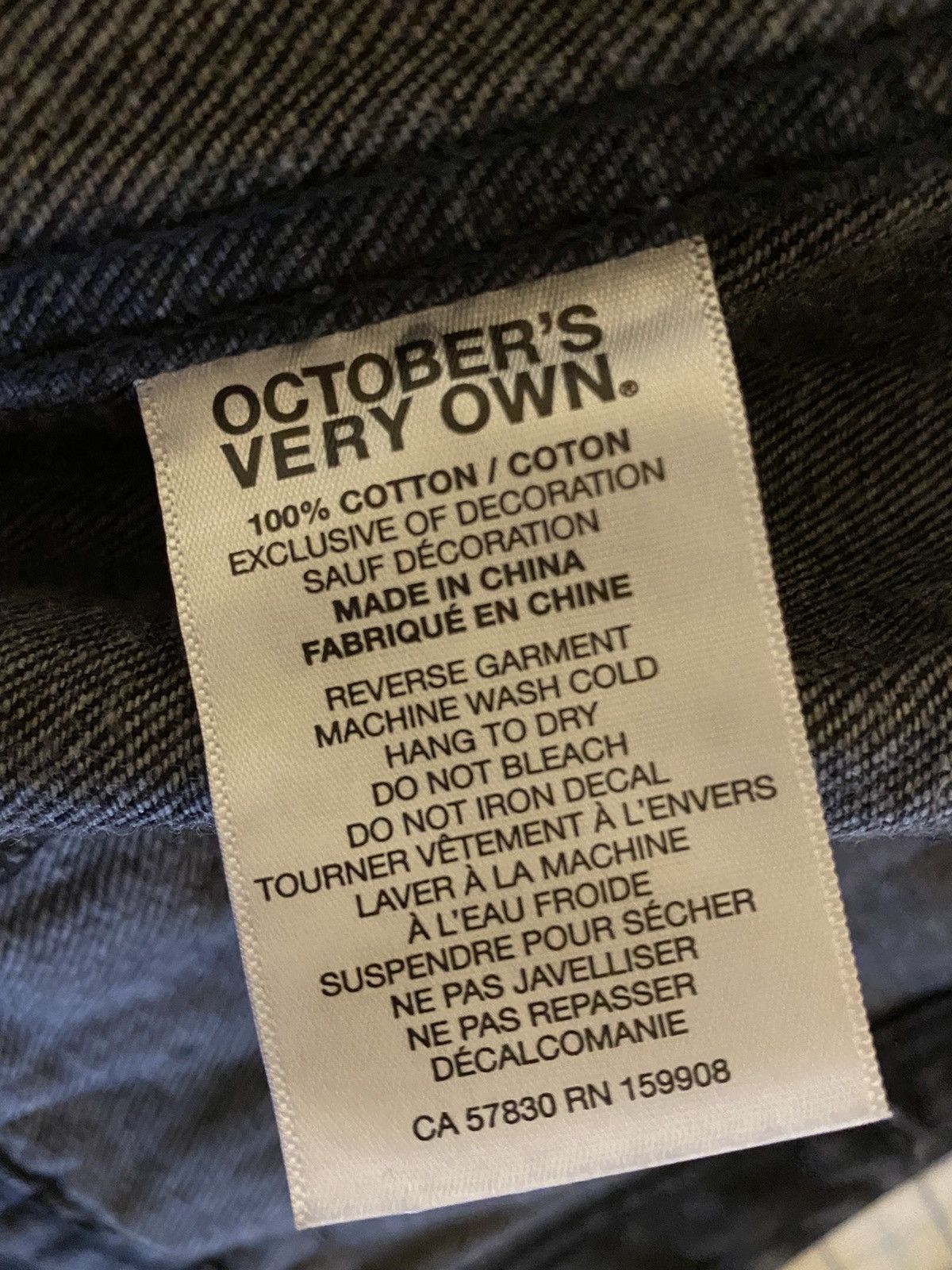 October's Very Own OVO Monogram denim trucker jacket Size US S / EU 44-46 / 1 - 7 Thumbnail