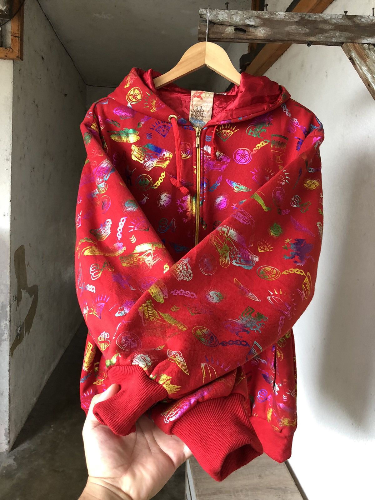 Japanese Brand Rare❗️Vintage All Nation Are One Full Print Sweater Hoodie Size US L / EU 52-54 / 3 - 12 Thumbnail