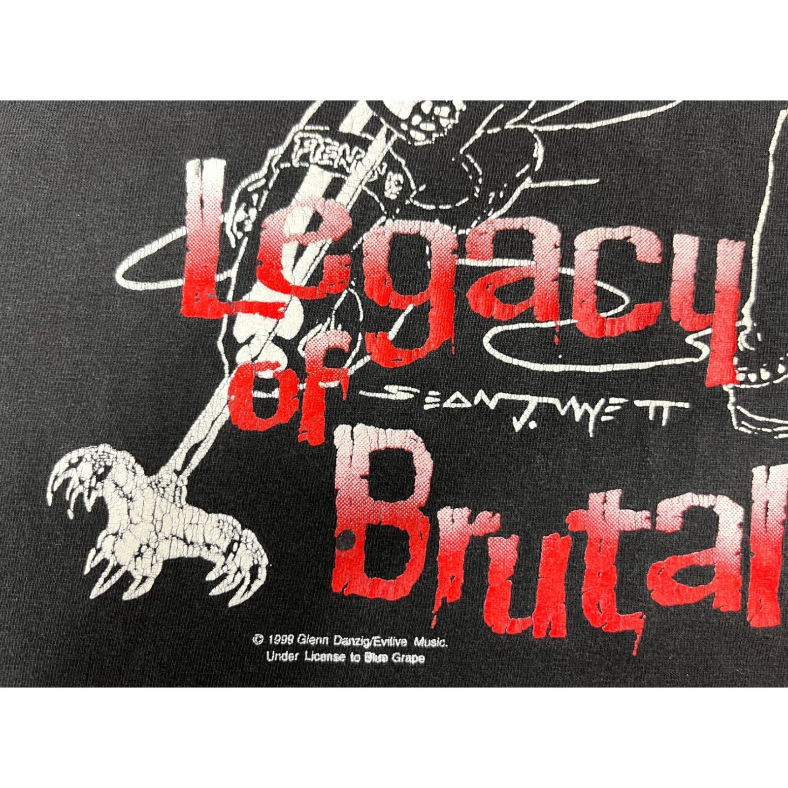 Vintage VINTAGE Misfits Legacy of Brutality T-Shirt Mens XL Black 1999 90s Punk Rock Band THUNDER XS? Size US XL / EU 56 / 4 - 7 Thumbnail