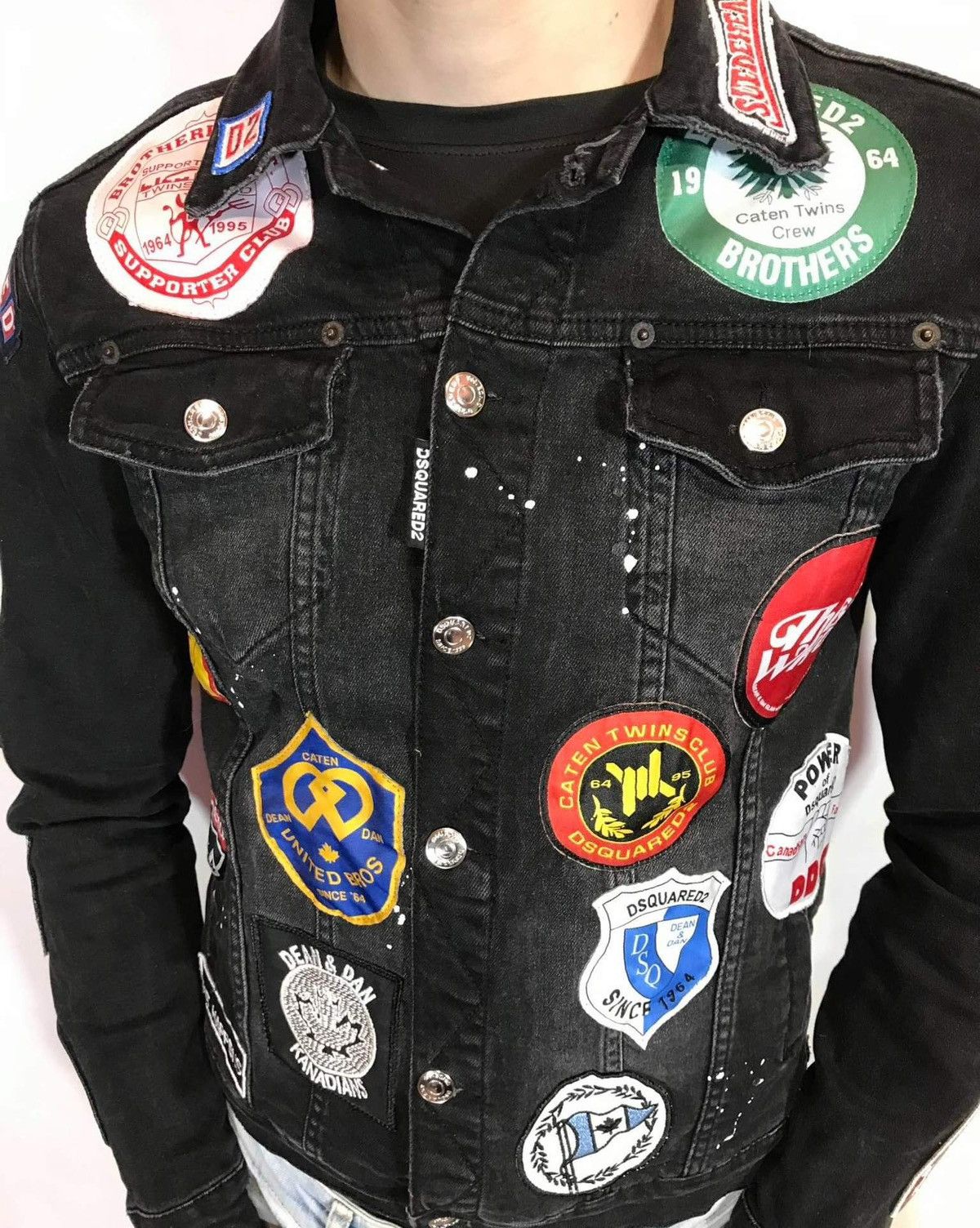Dsquared2 Dsquared2 made in Italy denim jacket with patch patches Size US S / EU 44-46 / 1 - 8 Thumbnail