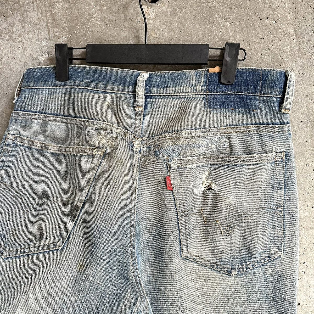 Levi's 70’s THRASHED Levi’s 517 Repair Denim Size US 33 - 6 Thumbnail