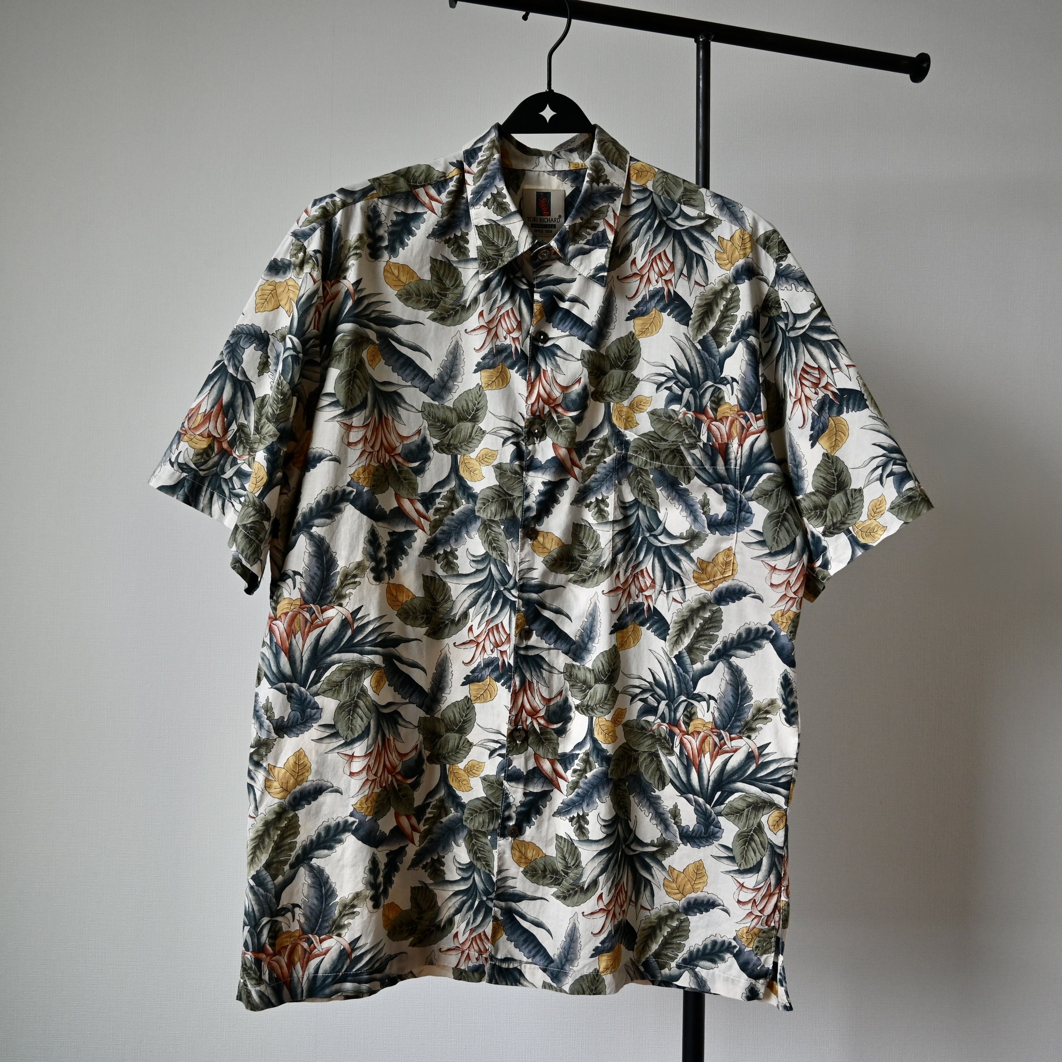 Tori Richard VTG Tori Richard antique botanical pattern Hawaiian shirt Size US L / EU 52-54 / 3 - 2 Thumbnail