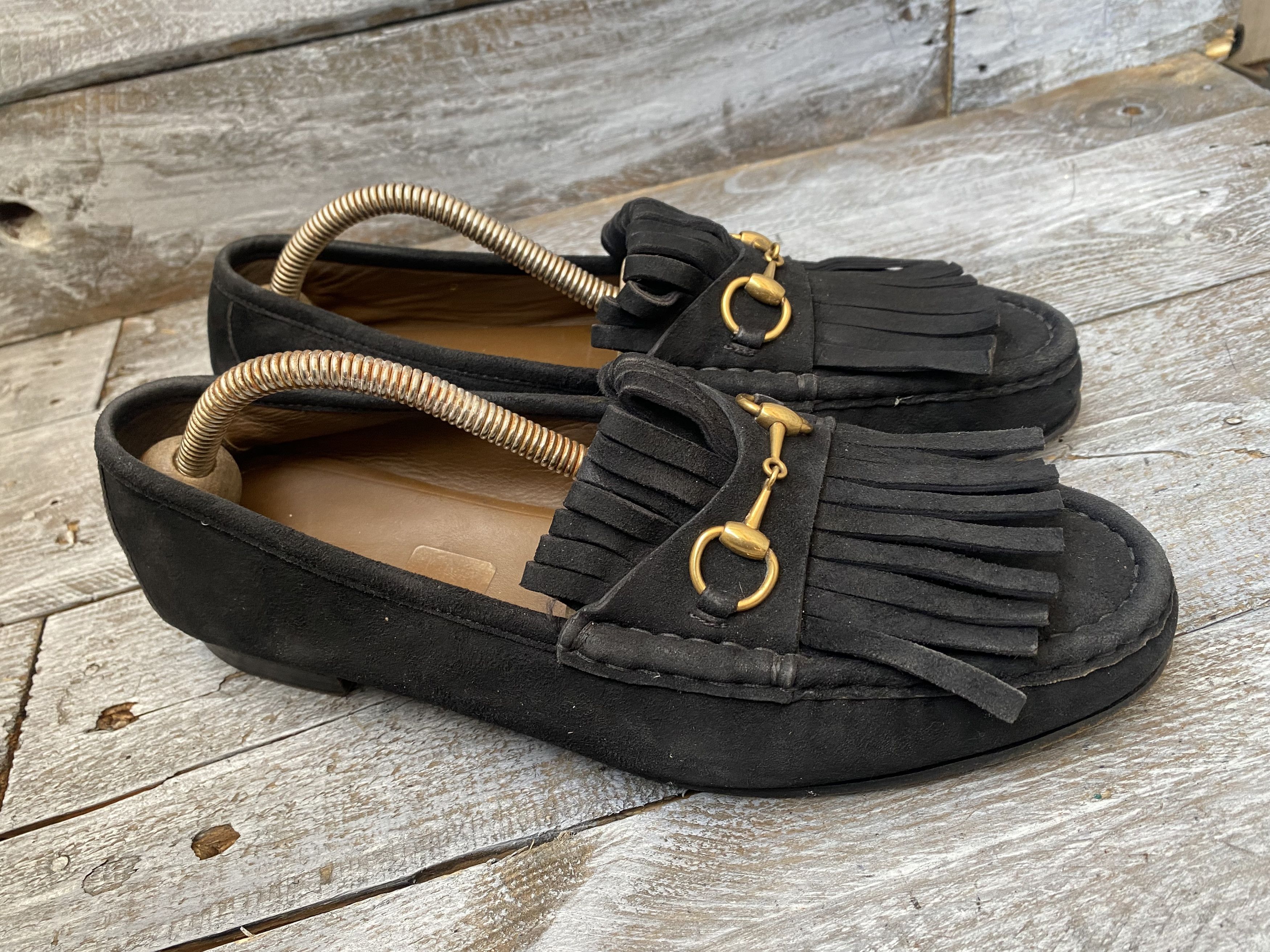 Designer × Gucci Gucci horsebit suede leather loafers sz 40 Size US 9.5 / IT 39.5 - 10 Thumbnail