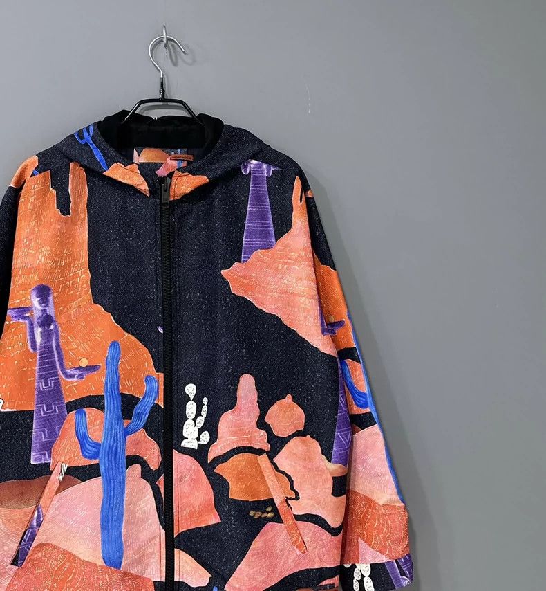 Prada Prada Size 38 Show style art print zipper jacket 2502-Nex Size US S / EU 44-46 / 1 - 3 Thumbnail