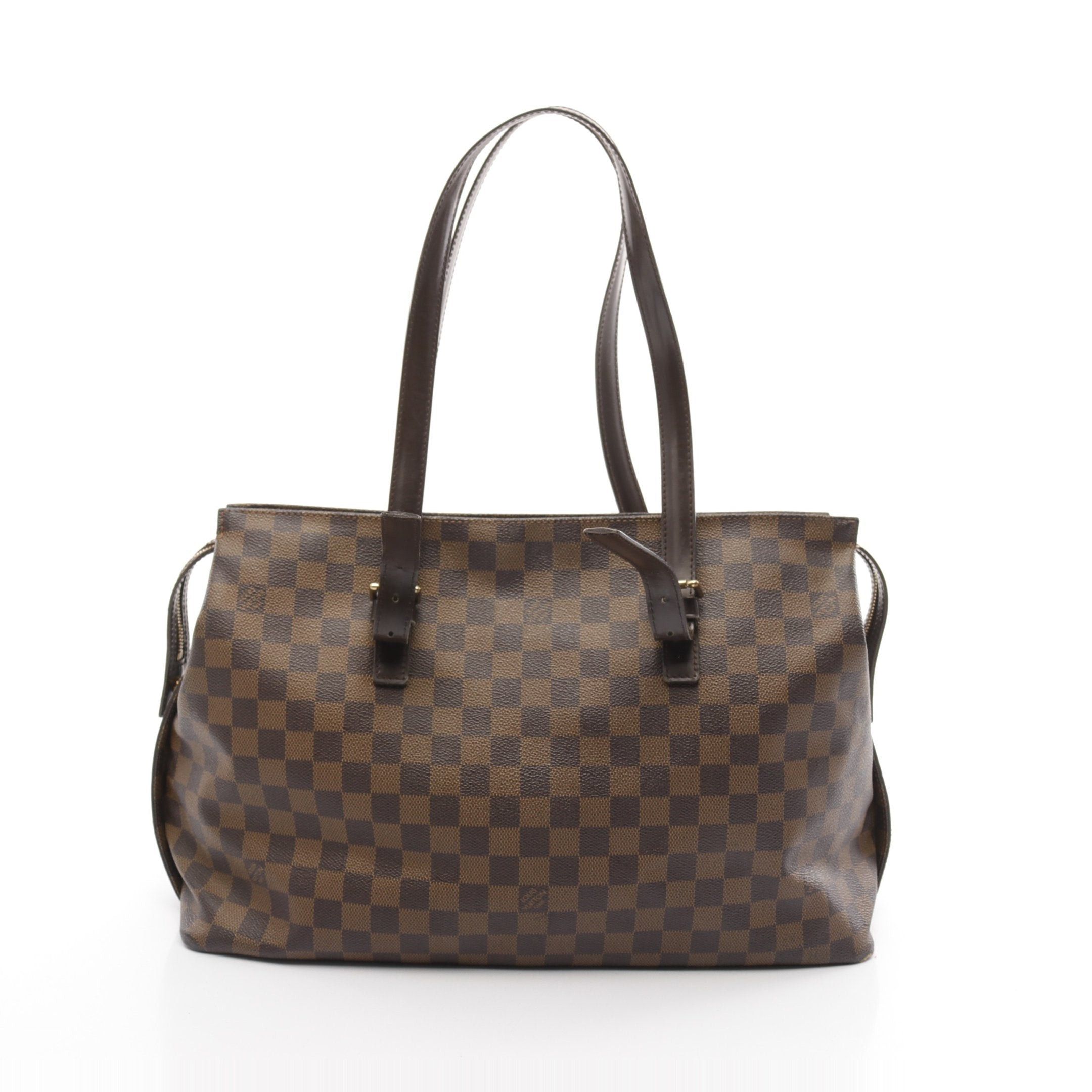 Louis Vuitton Louis Vuitton Chelsea Damier Ebene Shoulder Bag Tote Leather Brown Size ONE SIZE - 1 Thumbnail