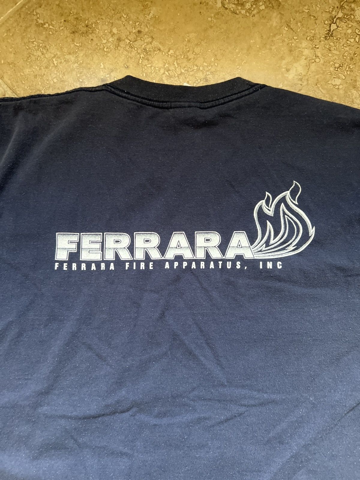 Gildan × Vintage Vintage Ferrare Navy blue Tee Size US XL / EU 56 / 4 - 2 Thumbnail