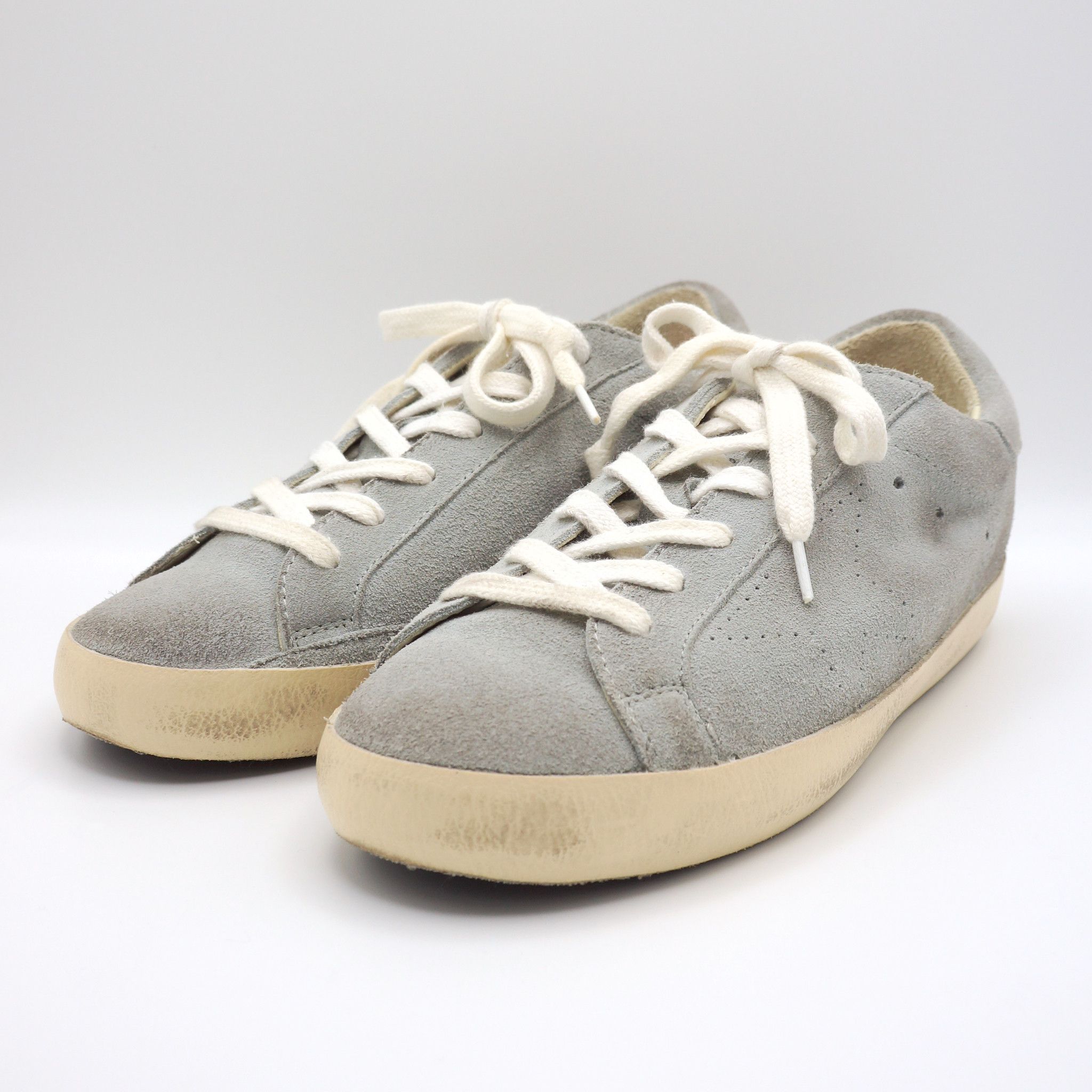Golden Goose Superstar Gray Suede Sneakers NWOB Size US 6 / IT 36 - 1 Thumbnail