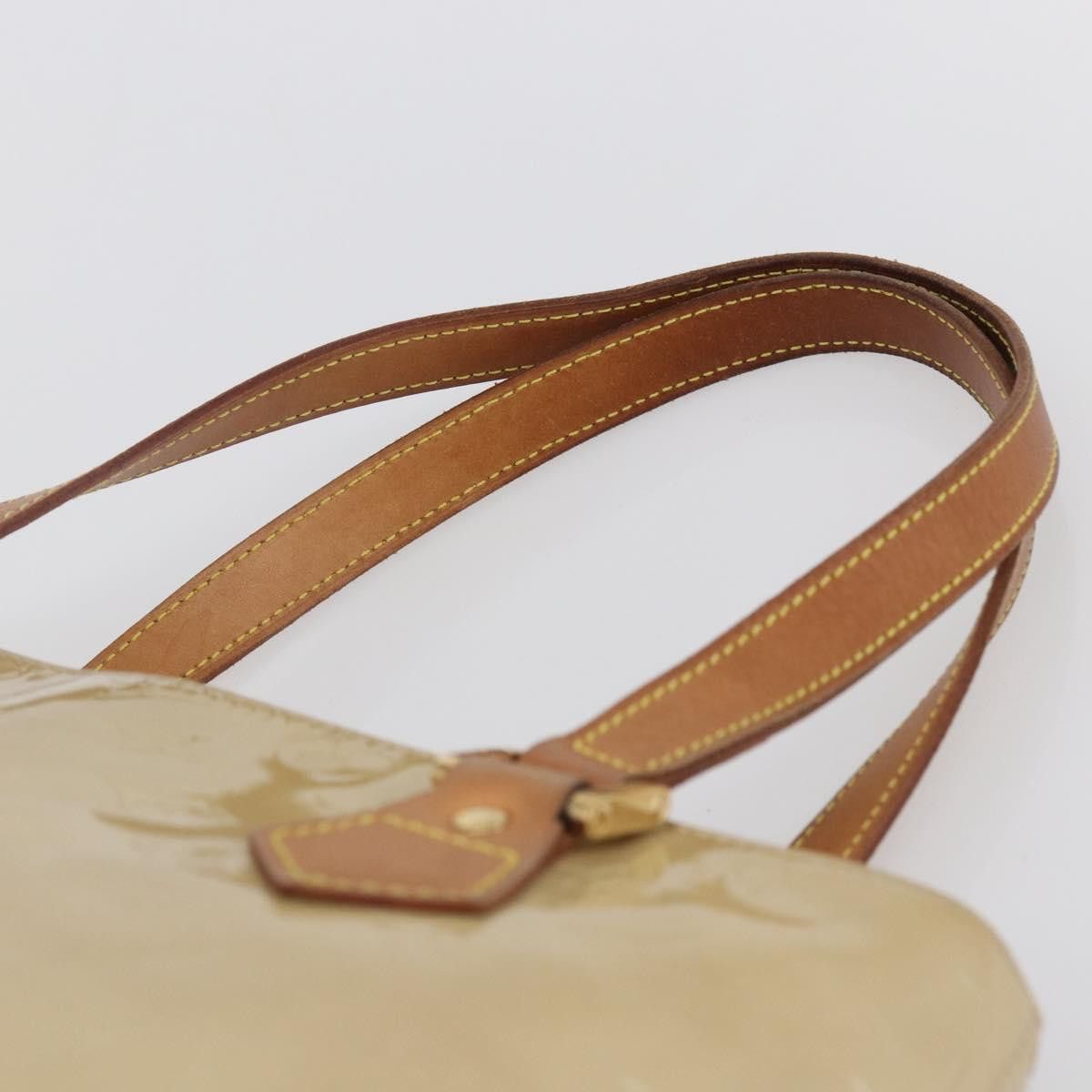Louis Vuitton LOUIS VUITTON Monogram Vernis Houston Hand Bag Beige M91004 Size ONE SIZE - 8 Thumbnail