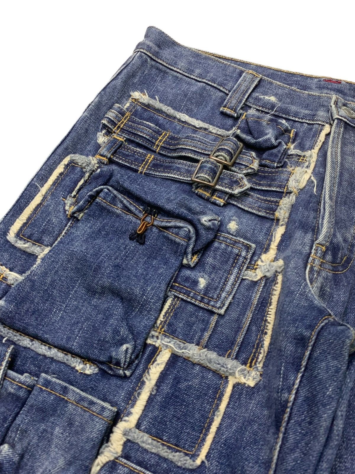 Issey Miyake Sunaokuwahara Issey Miyake MultiPocket Deconstructed Jeans Size US 30 / EU 46 - 7 Thumbnail