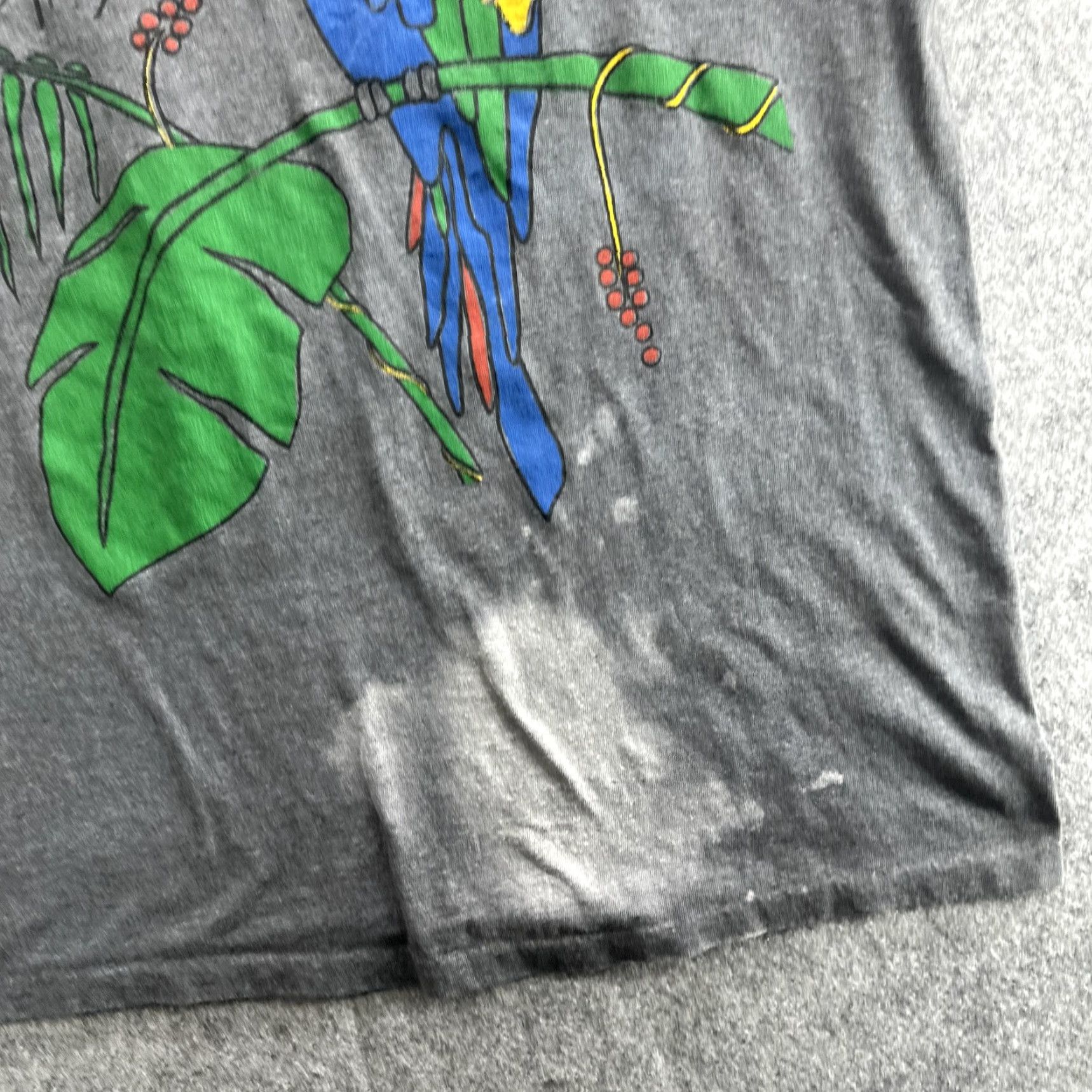 Vintage VINTAGE St Thomas Parrot Graphic T-Shirt Men XL Gray 90s Tropical Bird Souvenir Size US XL / EU 56 / 4 - 4 Thumbnail