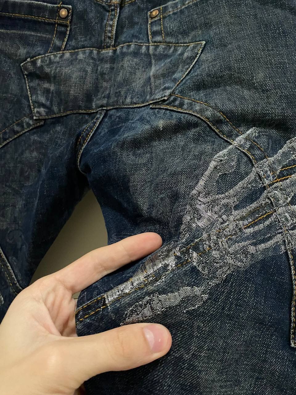 Grailed Archive Bray Jeans Detroit skeleton hands Denim Size US 31 - 8 Thumbnail