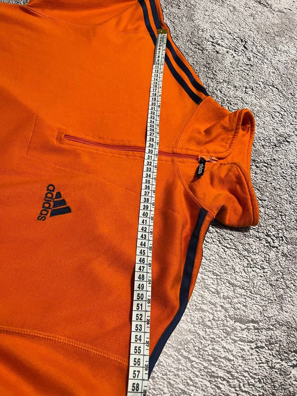Adidas × Vintage Adidas Men's 3 Stripe Half Zip Crew Sweater in Orange/Black Size US M / EU 48-50 / 2 - 11 Thumbnail
