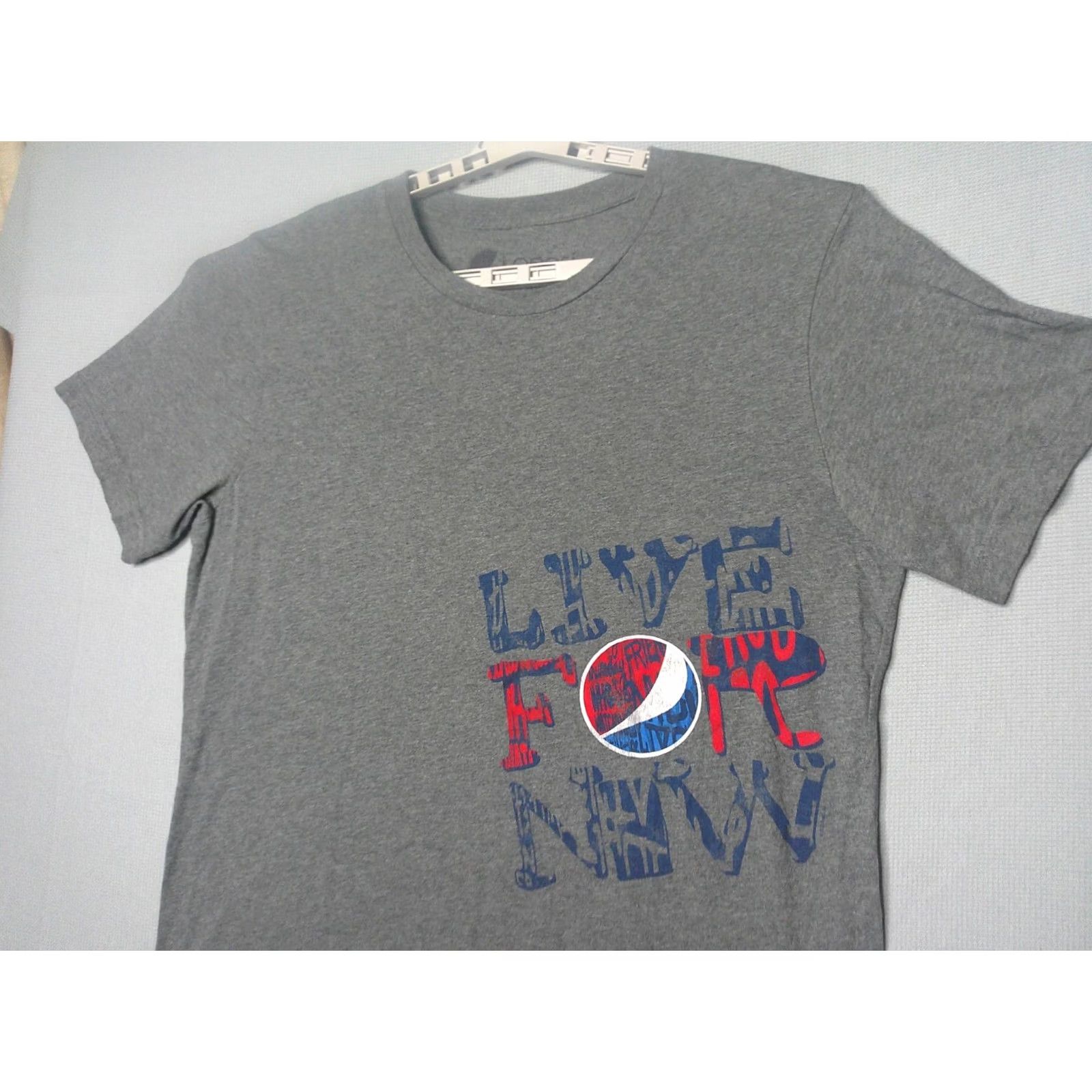 Olive Pepsi T Shirt Mens XL Gray Live For Now Cotton USA Graphic Print Short Sleeve Crew Neck Size US XL / EU 56 / 4 - 2 Thumbnail