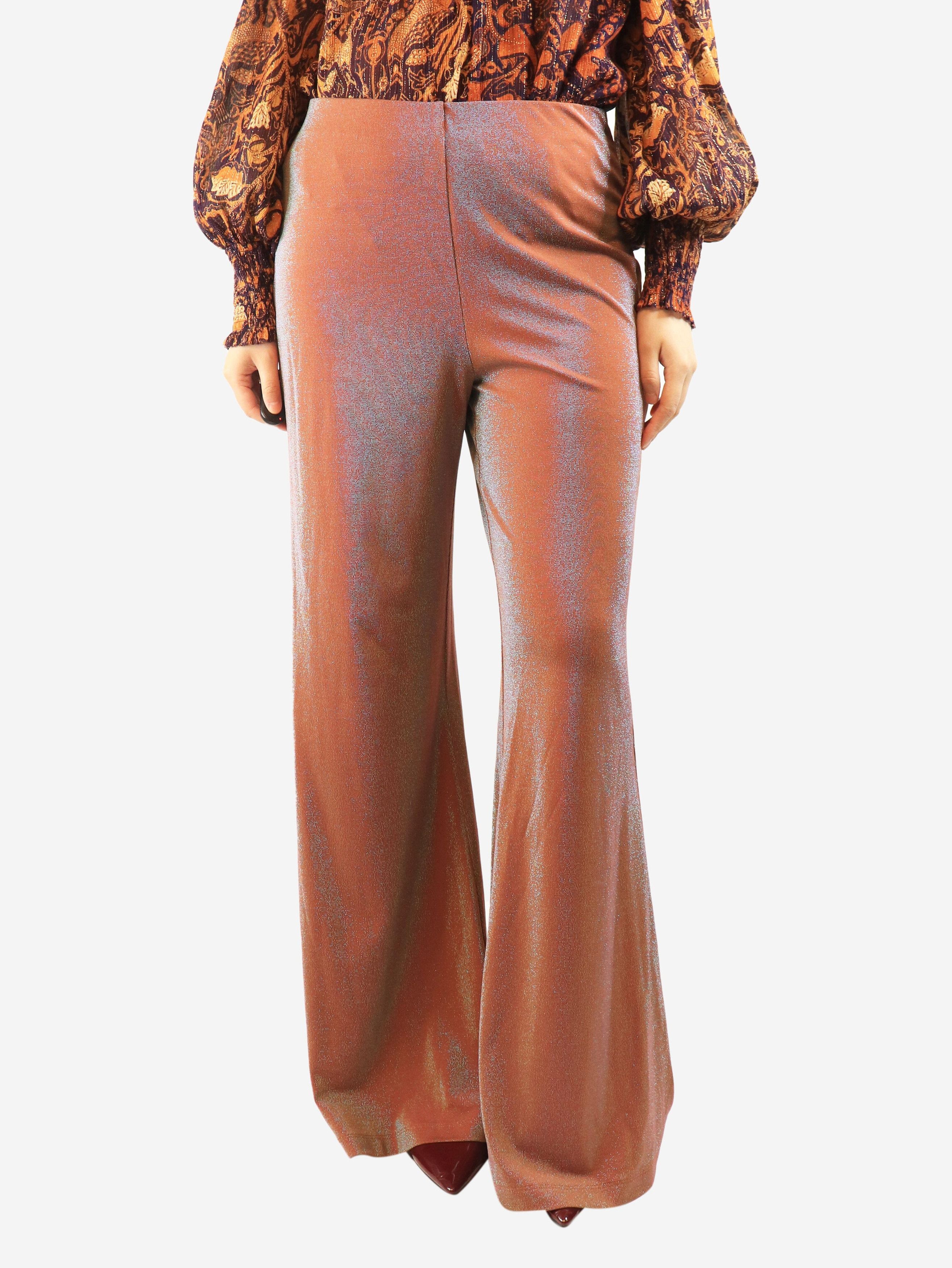 Missoni Brown lurex trousers - L Size 34" / US 12 / IT 48 - 1 Thumbnail