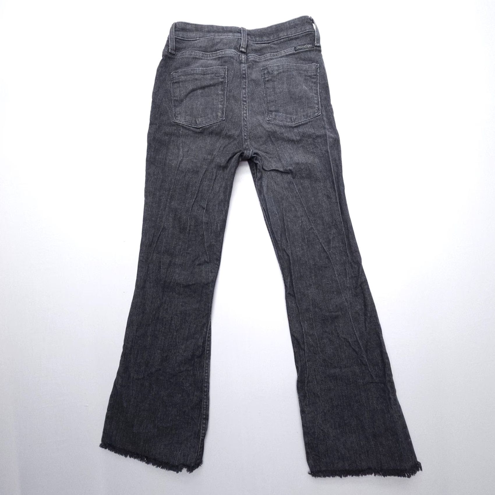 Vintage Smith & Rogue Womens No 77 Bootcut Jeans 27 x 28 Black Western Rodeo Denim Jeans Size 27" / US 4 / IT 40 - 2 Thumbnail