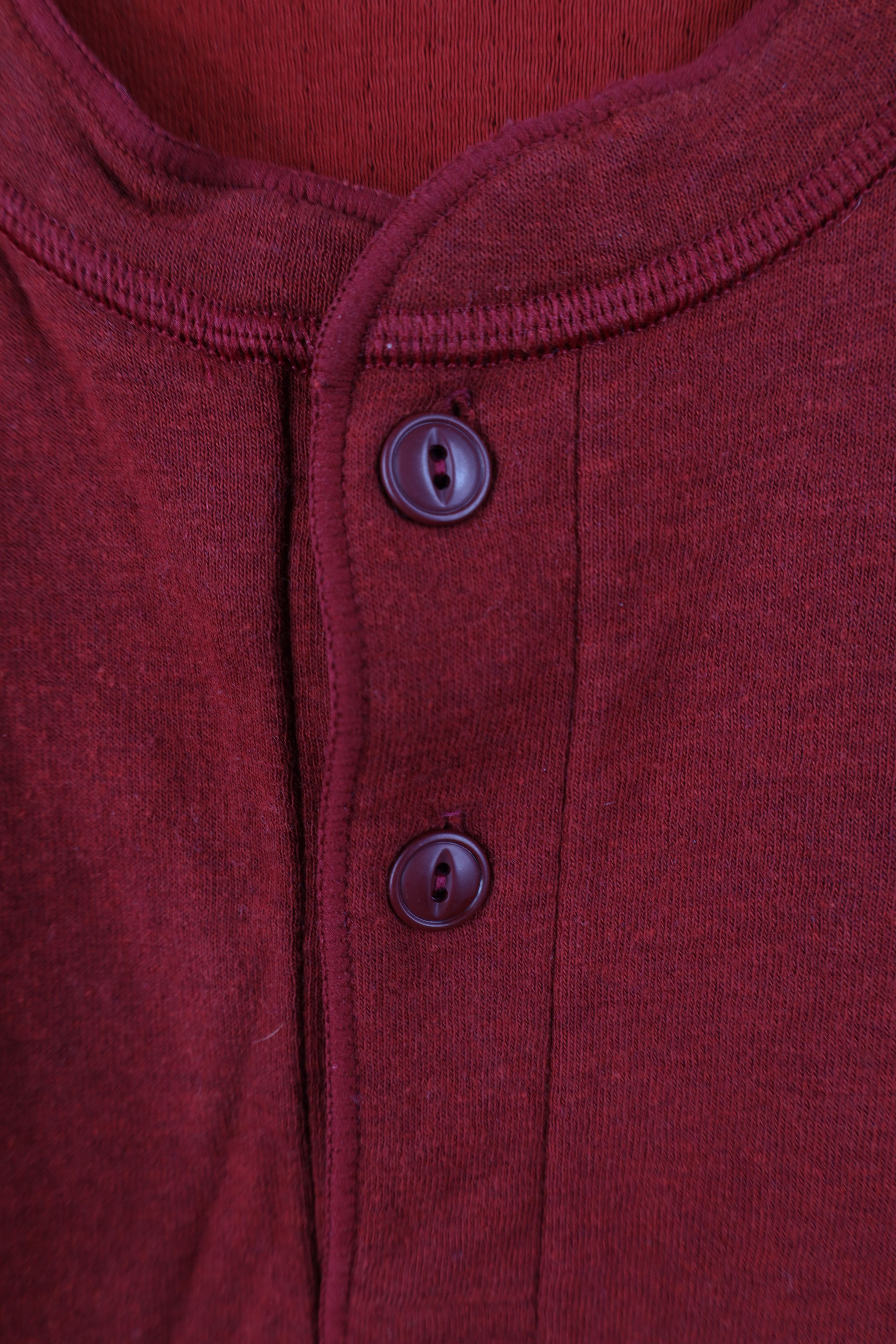 L.L. Bean Vintage LL Bean Wall Wool Knit Rivers Driver Henley T-Shirt Size US L / EU 52-54 / 3 - 4 Thumbnail