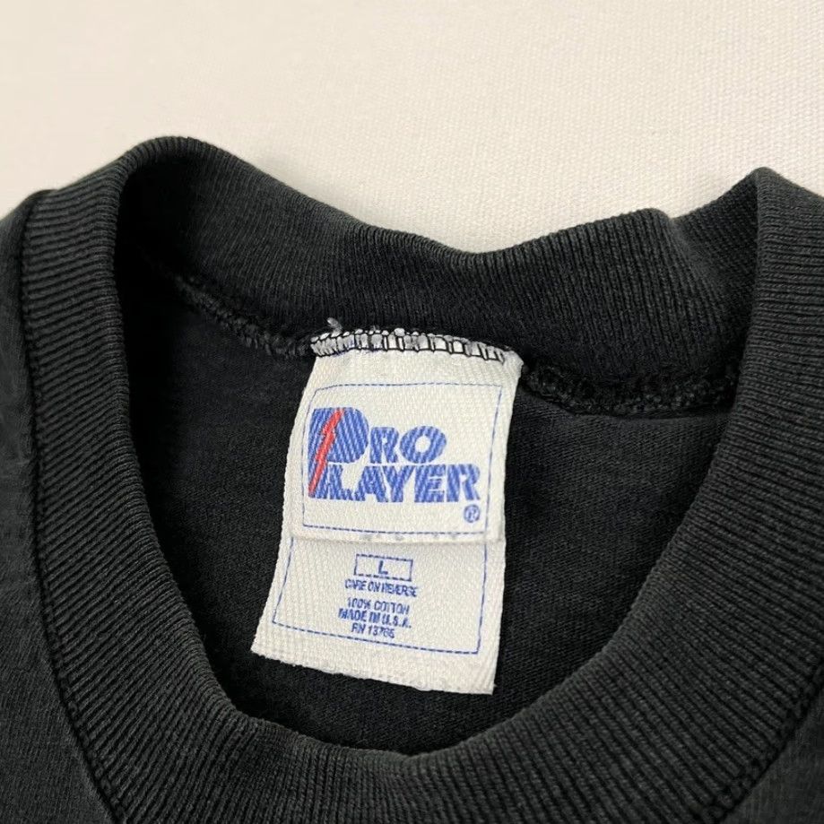 Pro Player VINTAGE Philadelphia Eagles Shirt Mens Large Black 90s Pro Player Embroidered Logo Short Sleeve Crew Neck Size US L / EU 52-54 / 3 - 3 Thumbnail