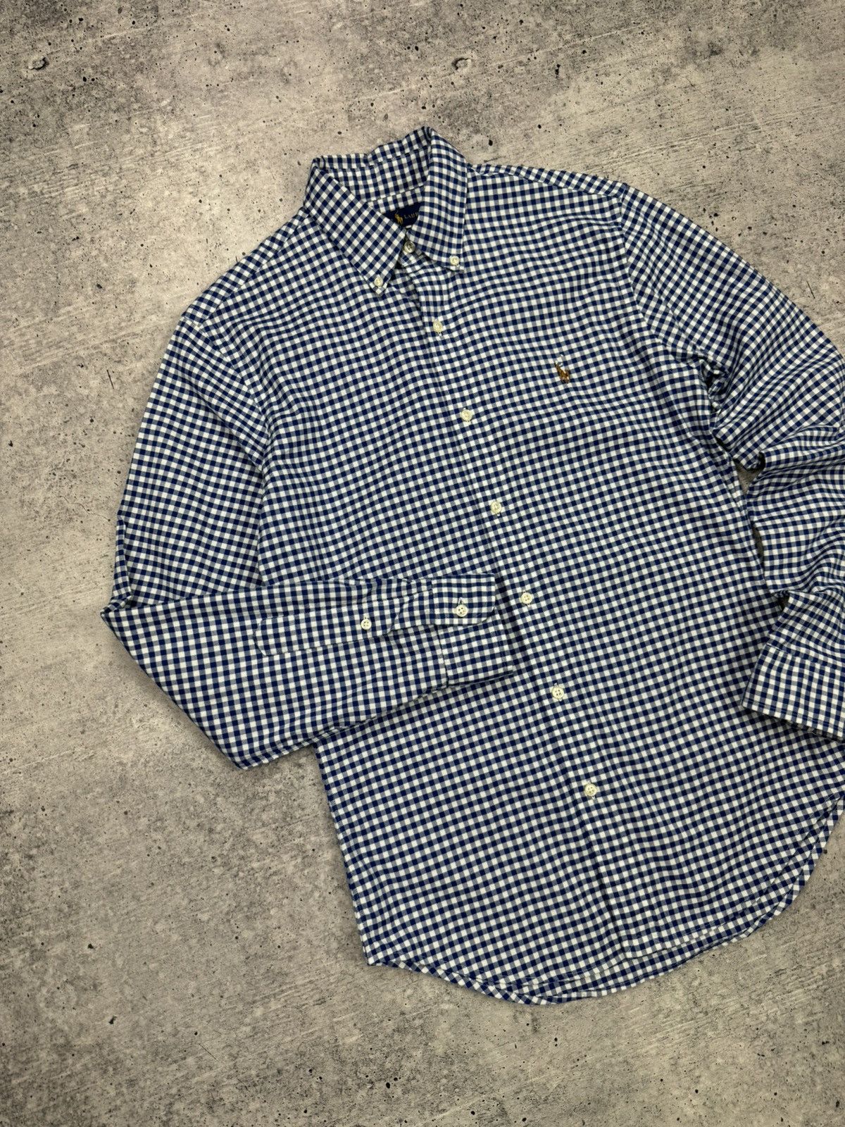Polo Ralph Lauren × Vintage Vintage Polo Ralph Lauren Y2K Blue Casual Button Ups Shirt Size US S / EU 44-46 / 1 - 2 Thumbnail