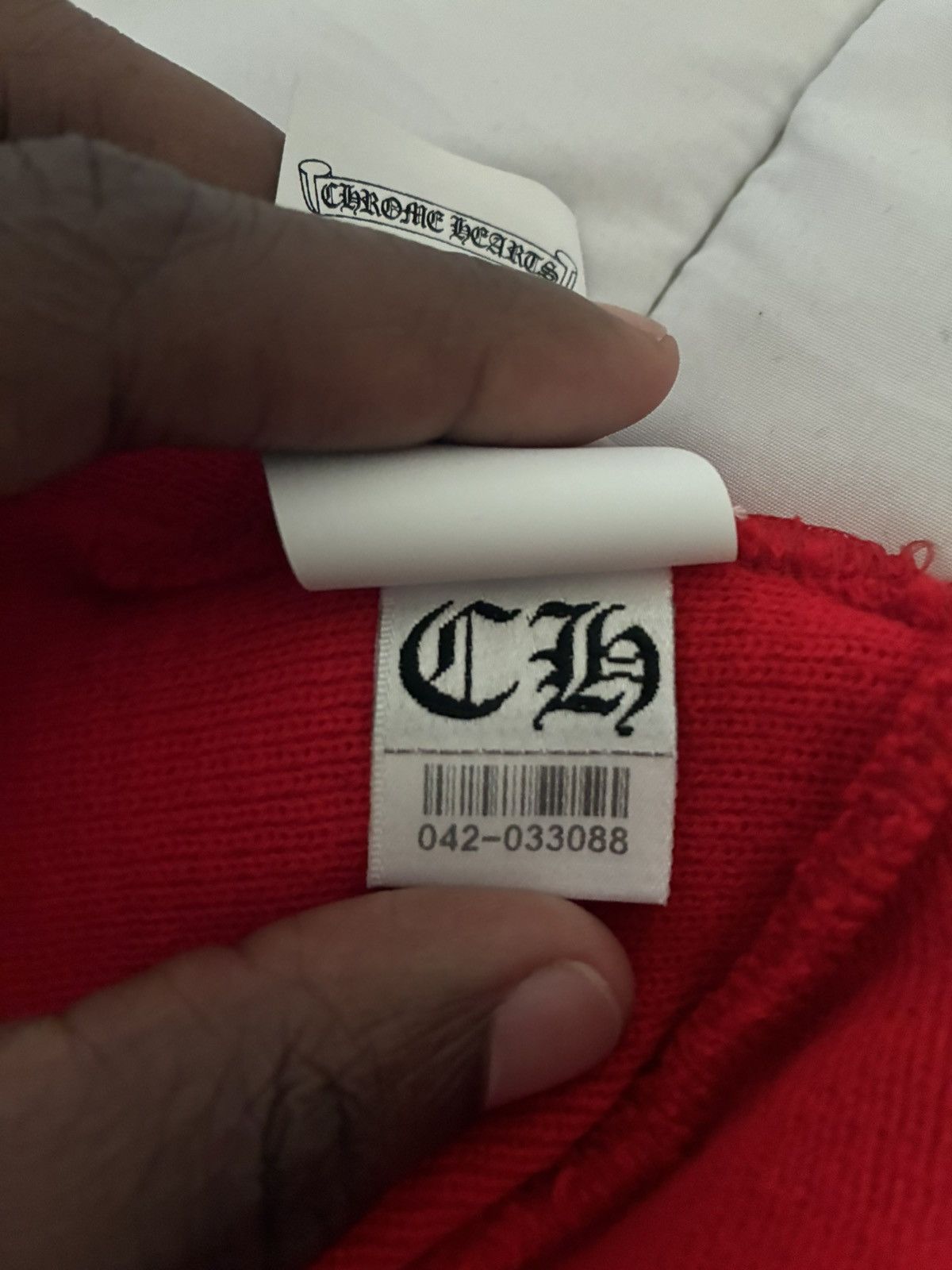 Chrome Hearts Chrome Hearts Red Beanie Size ONE SIZE - 5 Thumbnail