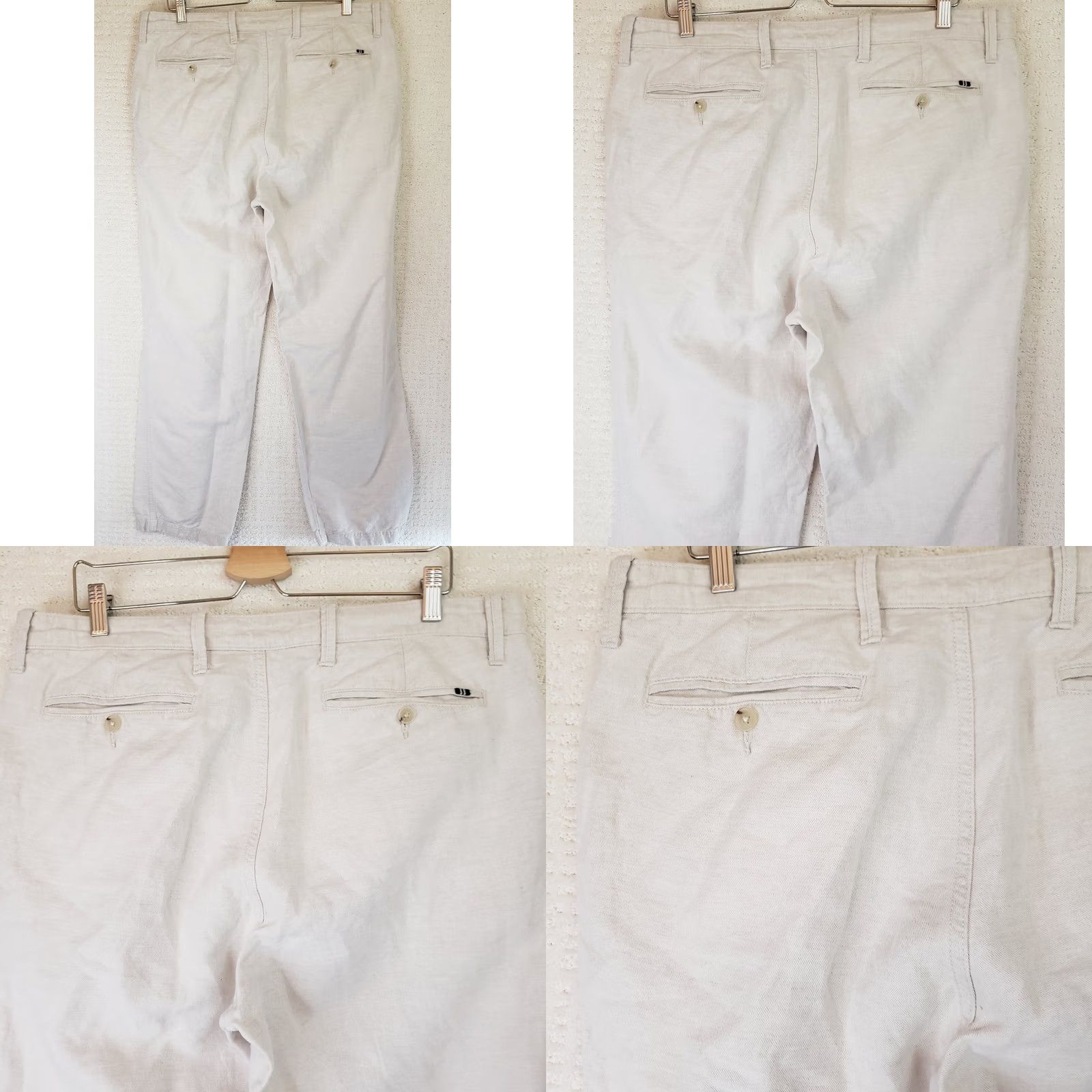 Nautica Nautica Pants Beige Linen Regular Straight 36x32 Men’s Flat Front Size US 36 / EU 52 - 8 Thumbnail