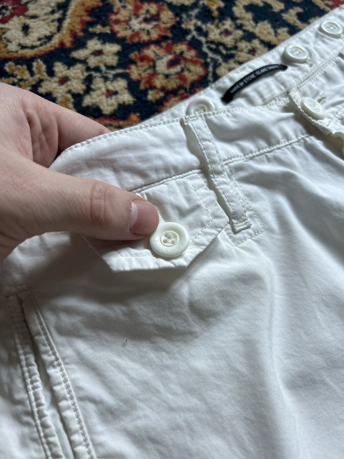 Stone Island × Vintage Stone island denim cargo pants Size US 32 / EU 48 - 10 Thumbnail