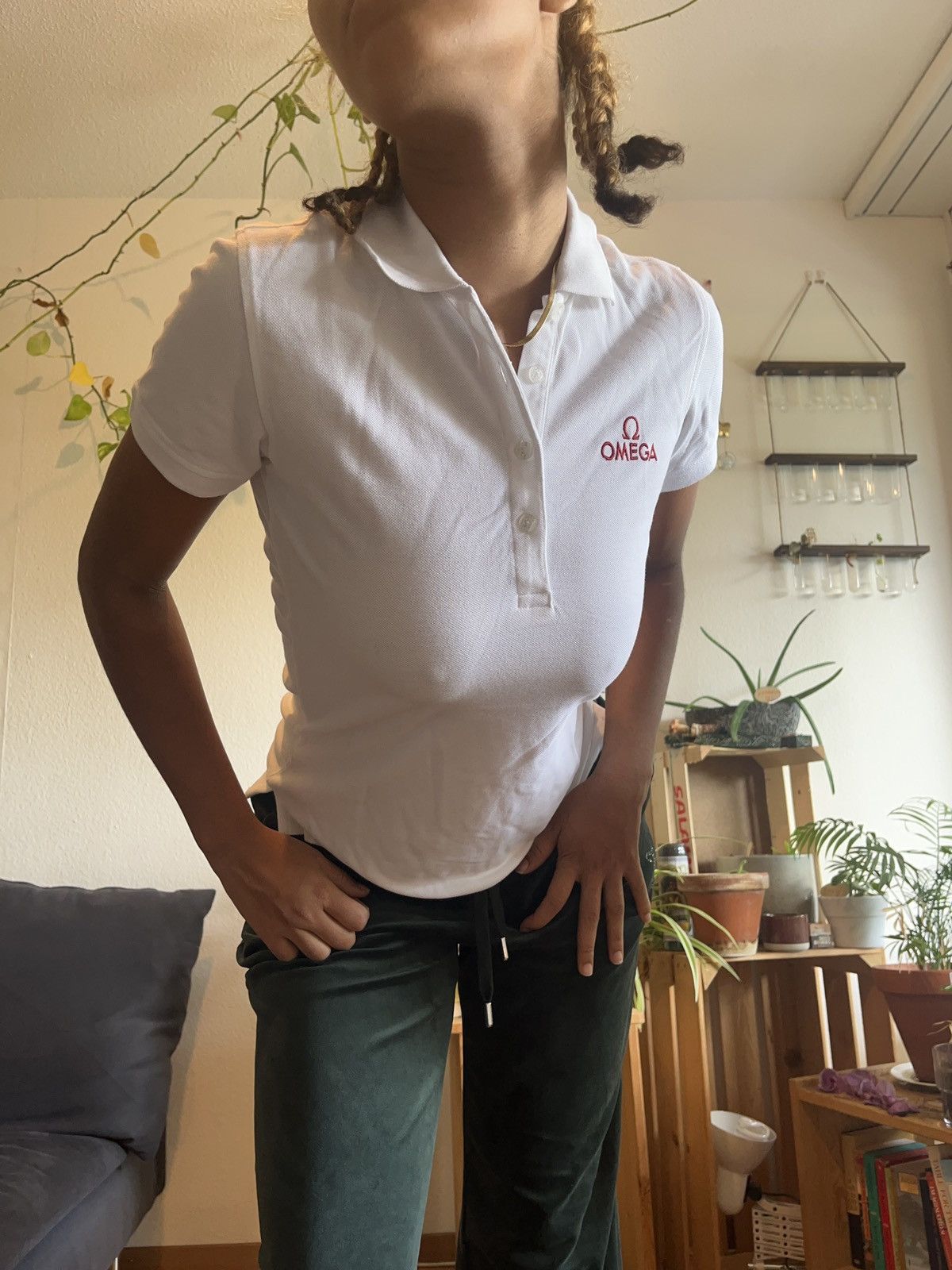Omega White Omega Polo Size S / US 4 / IT 40 - 2 Thumbnail