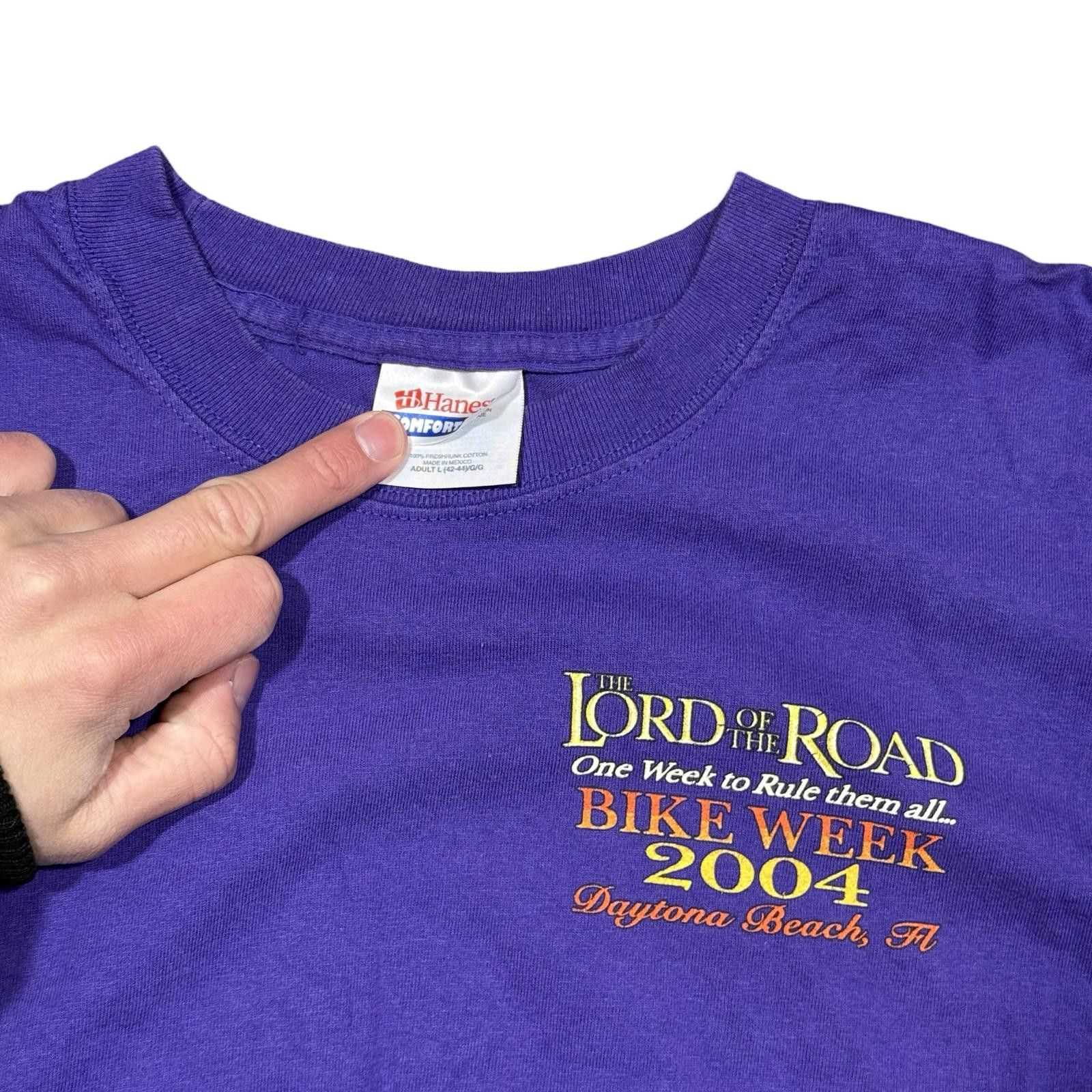 Designer Vintage Lord of the Road '04 Daytona Bike Week T-Shirt Size US XL / EU 56 / 4 - 4 Thumbnail