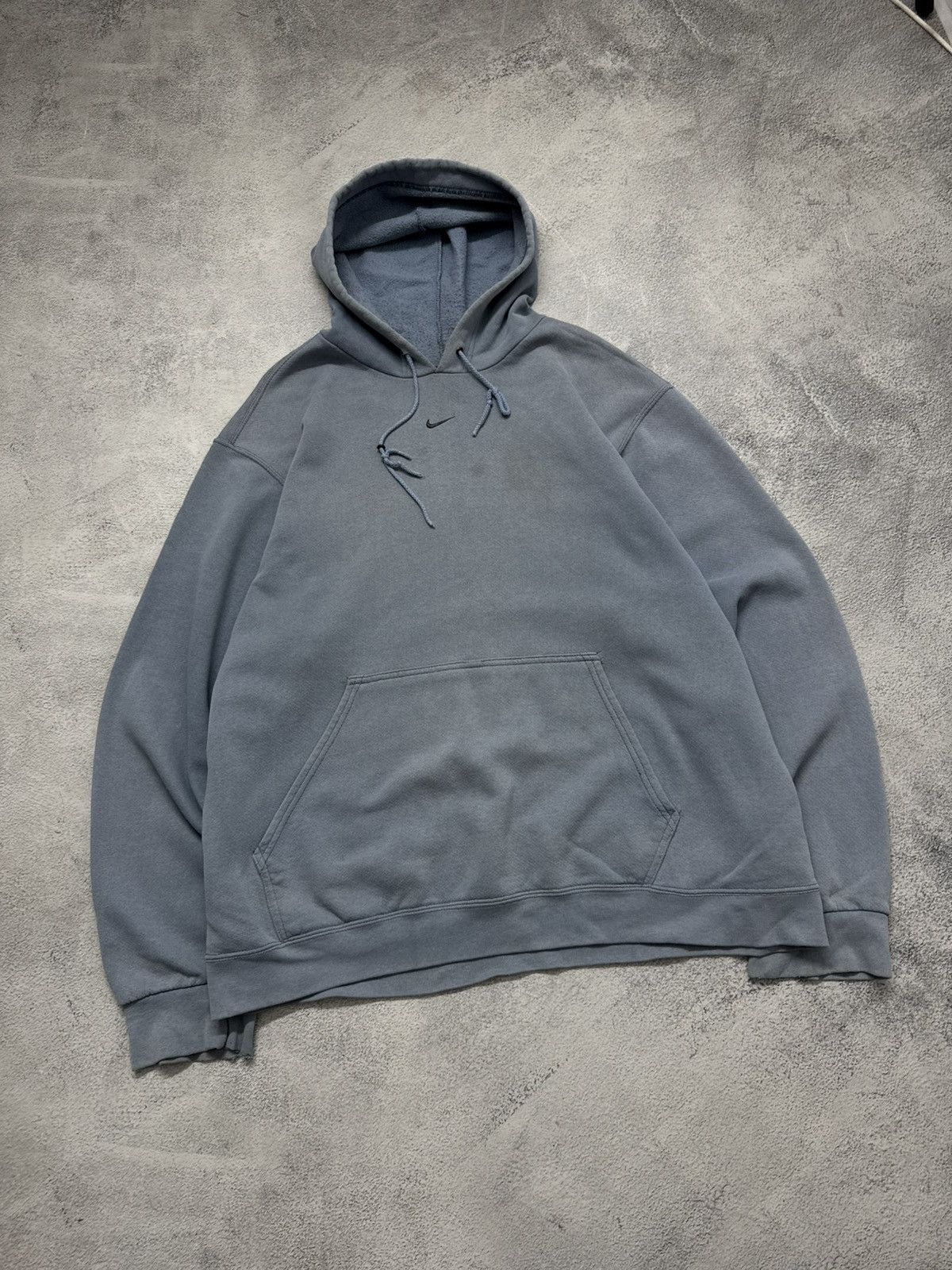 Nike Y2K Faded Nike Drill Center Swoosh Hoodie Travis Style 90’s Size US L / EU 52-54 / 3 - 4 Thumbnail
