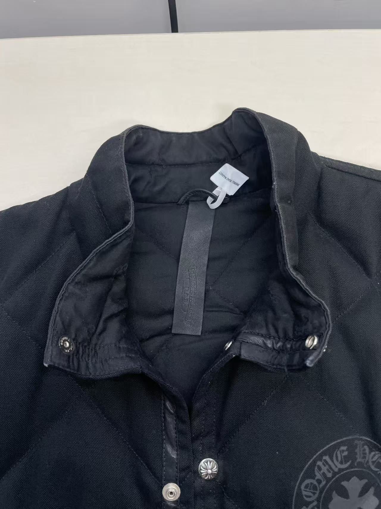 Chrome Hearts Chrome Hearts Quilted Horseshoe Black Padded Jacket Size US L / EU 52-54 / 3 - 6 Thumbnail