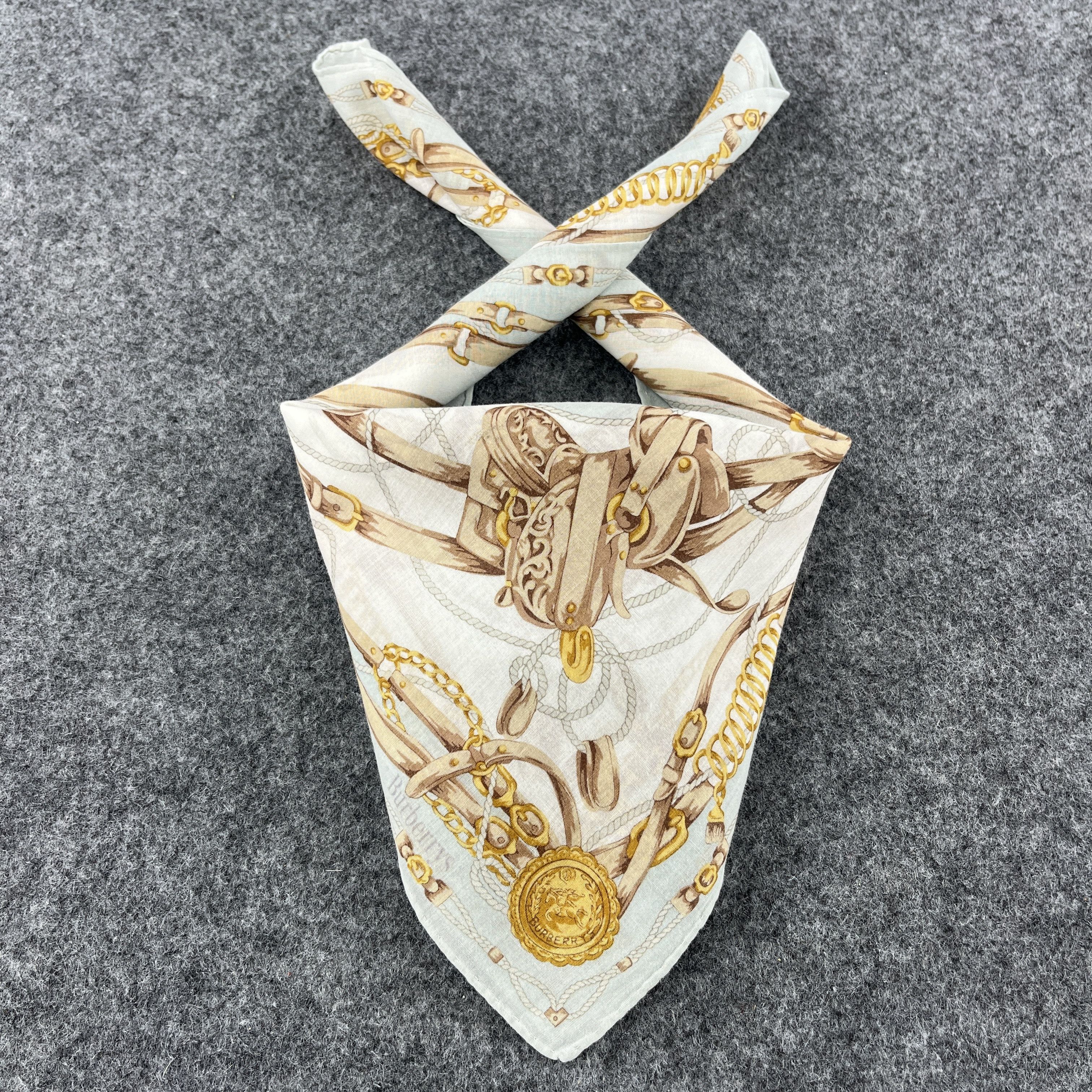 Burberry × Vintage Burberry Handkerchief / Bandana / Neckerchief B384 Size ONE SIZE - 2 Thumbnail