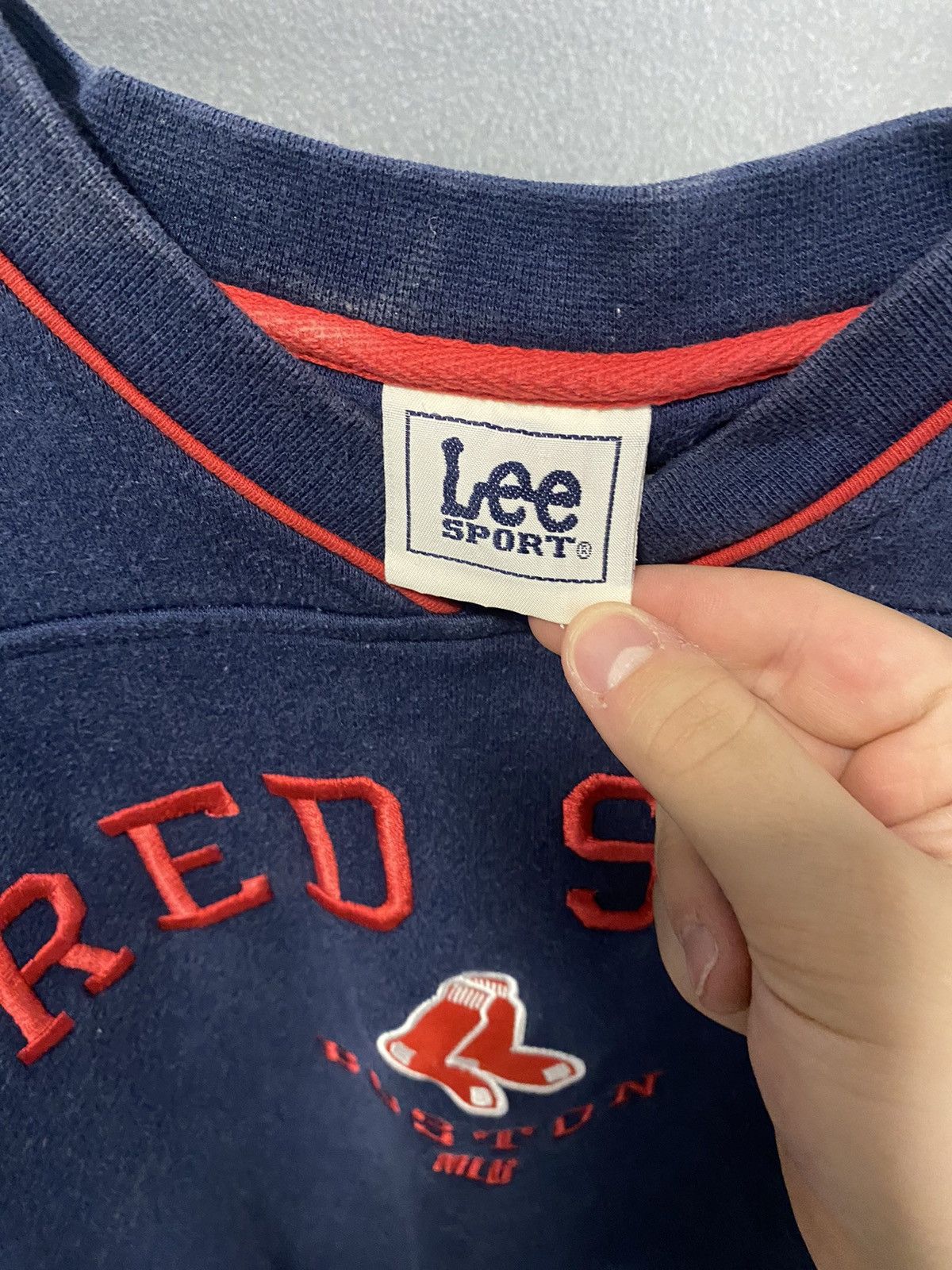 Lee × MLB 1990’s Red Socks Lee Sweatshirt Size US L / EU 52-54 / 3 - 2 Thumbnail
