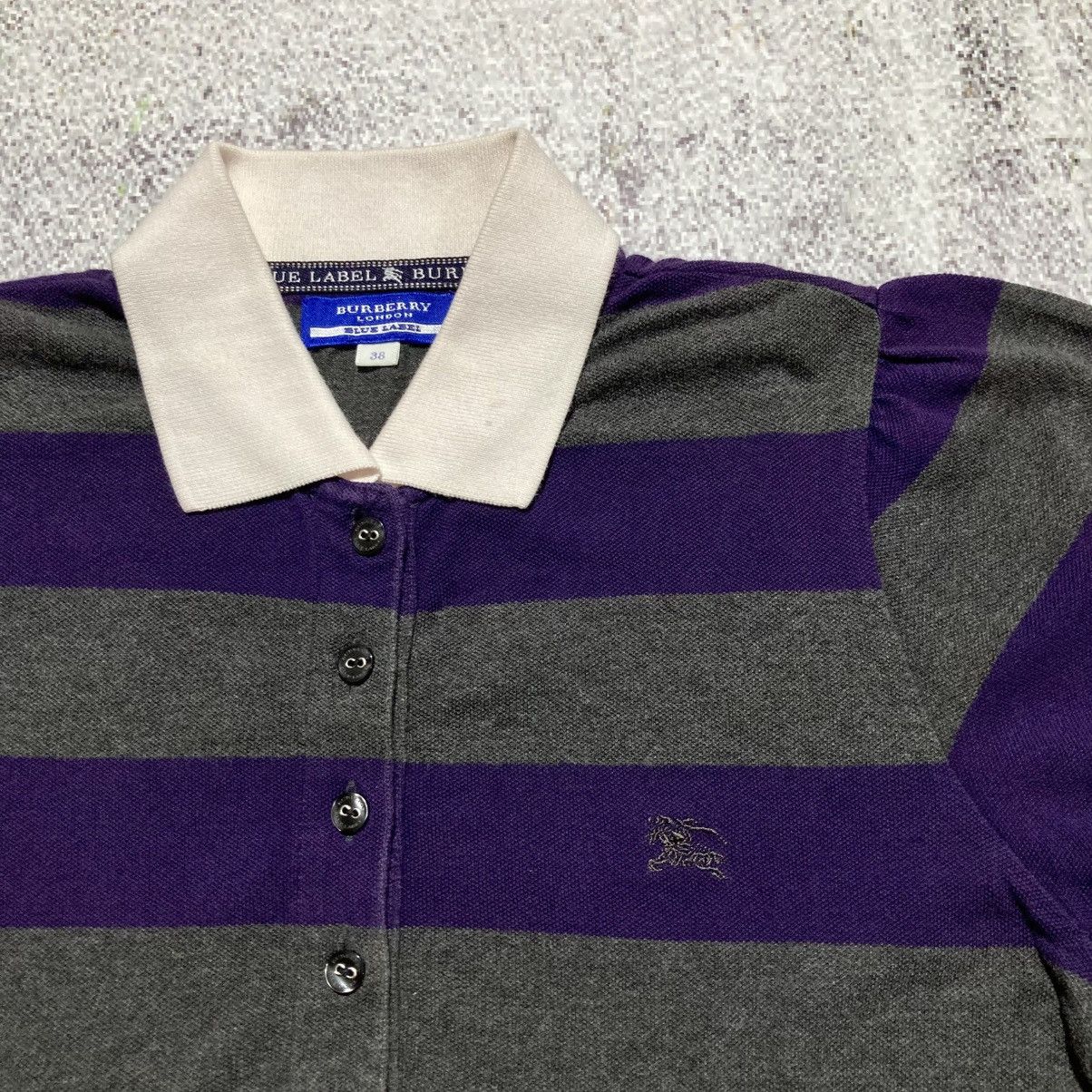 Burberry Vintage Burberry Blue Label Women Polo Tee Stripe Luxuruy Size XS / US 0-2 / IT 36-38 - 5 Thumbnail