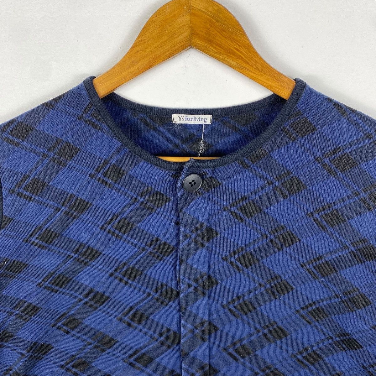 Yohji Yamamoto Vintage Y's FOR LIVING By Yohji Yamamoto Plaid Button Tops Size M / US 6-8 / IT 42-44 - 2 Thumbnail