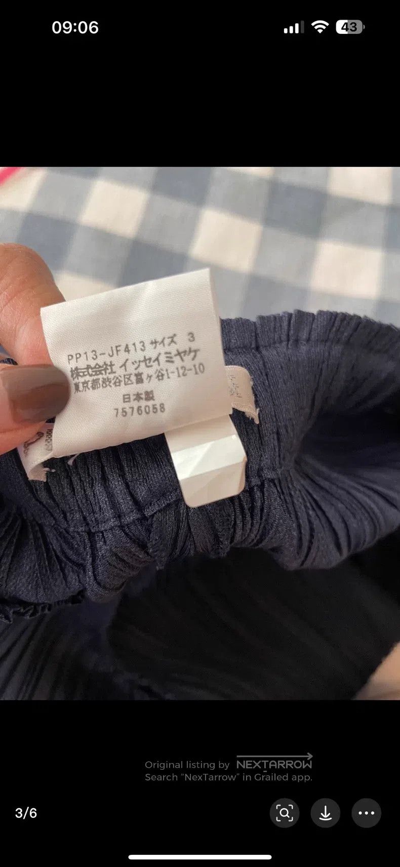 Issey Miyake Issey Miyake size:3 Ruched Asymmetrical Pants Size 22" - 3 Thumbnail
